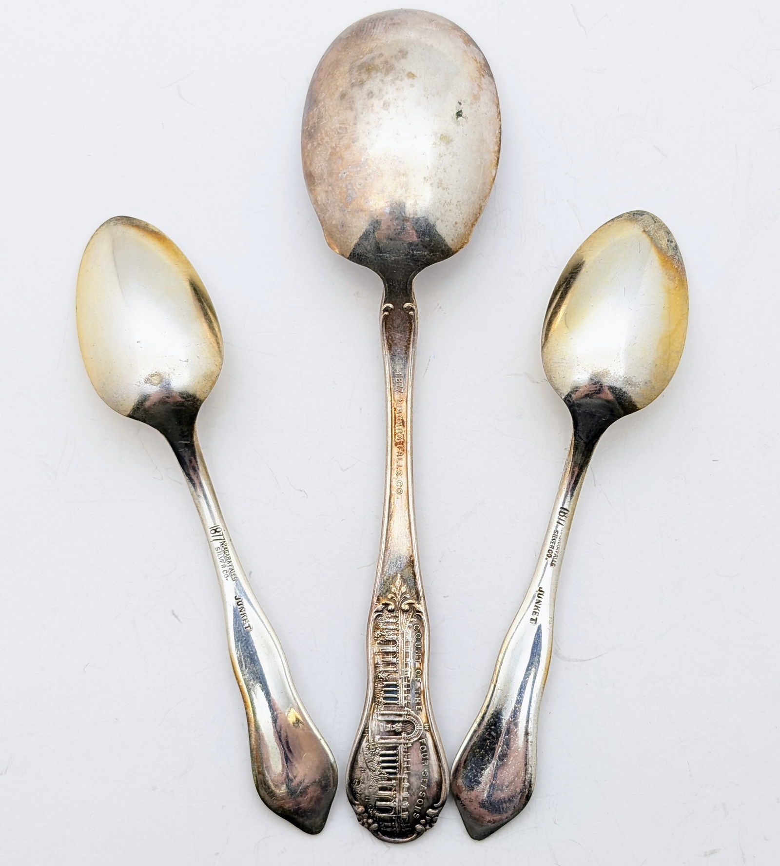 Lot of 3 Niagara Falls Silver Co. Silver-plated Spoons - 2