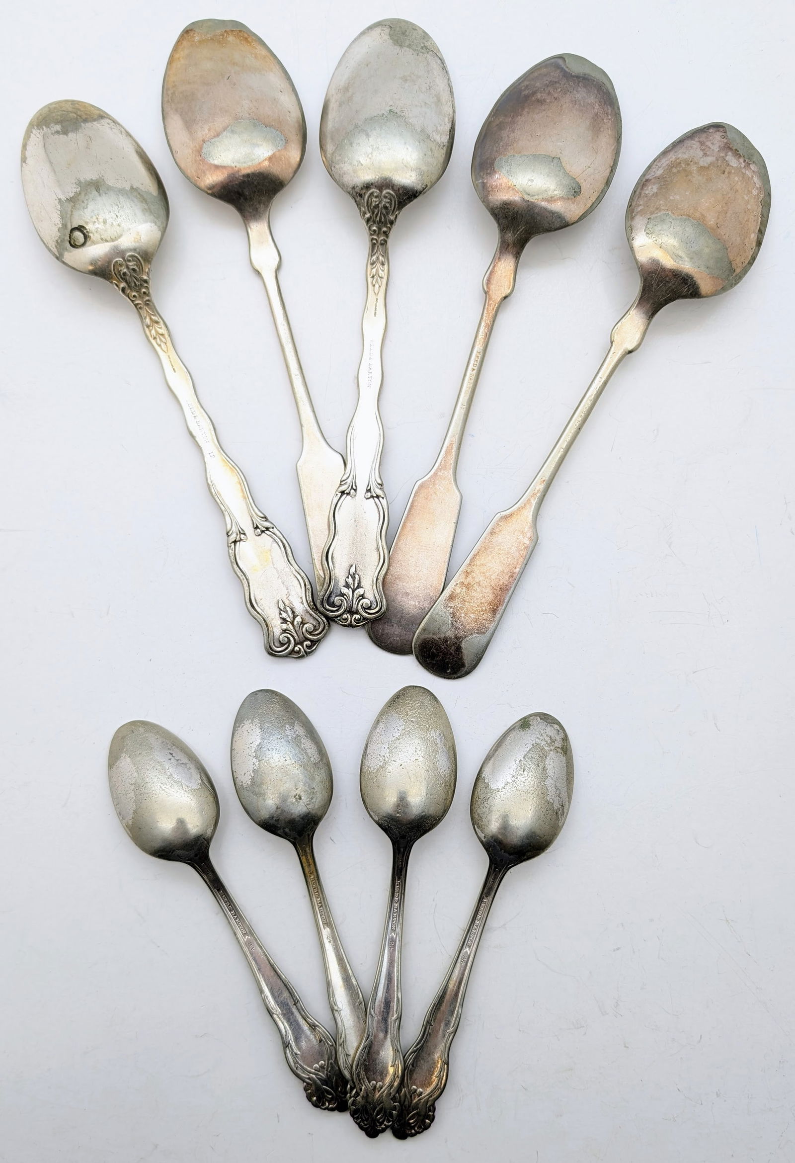 Lot of 9 Reed & Barton Silver-plated Spoons - 2