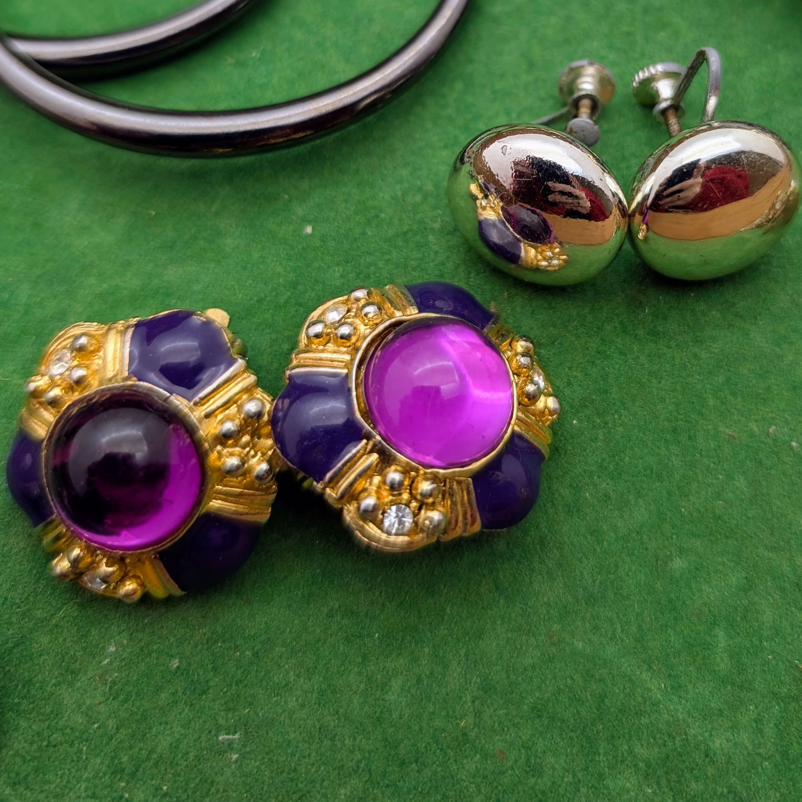 Lot of Unique Earrings- Hoops, Clip Ons, Ect. - 2