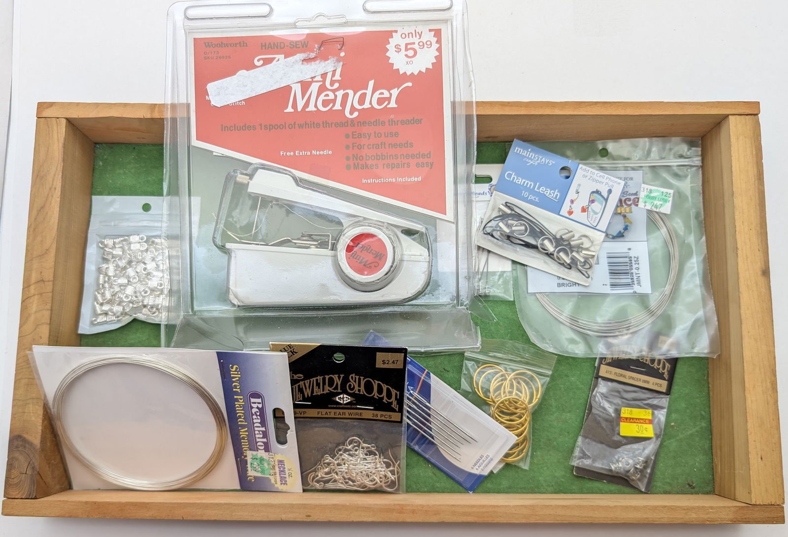 Lot of Various Sewing Items- Mini Mender, Needles, Wire, ect (1 of 3)