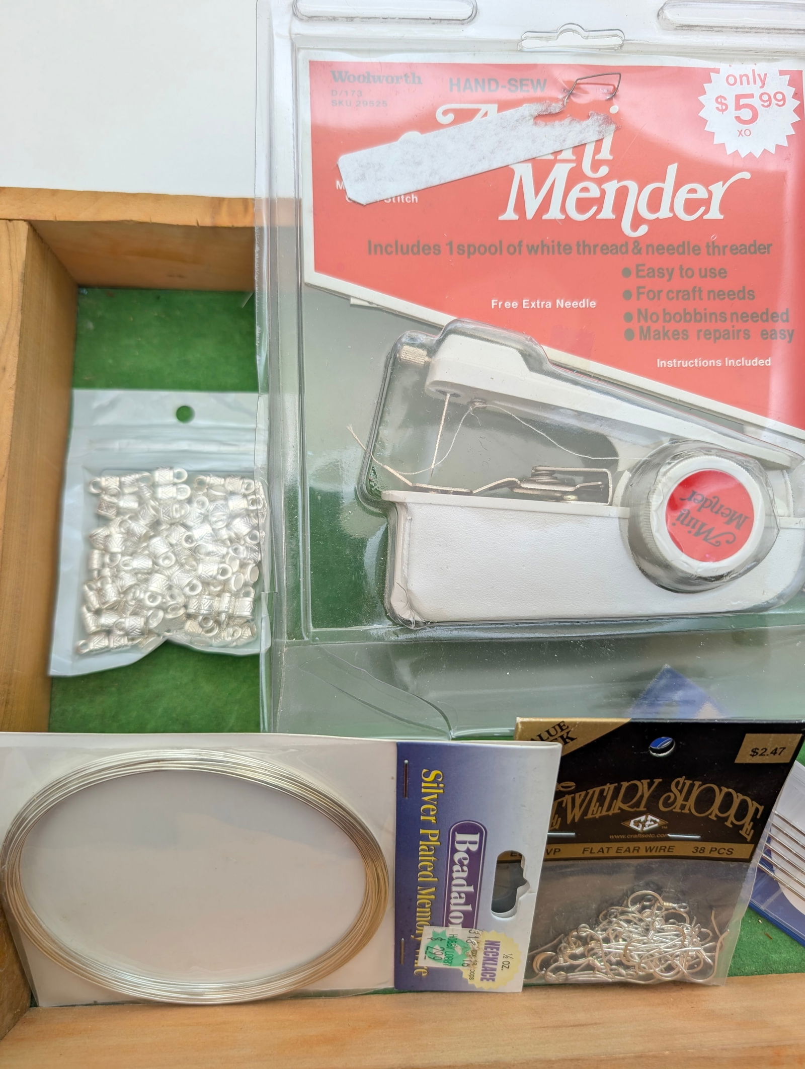 Lot of Various Sewing Items- Mini Mender, Needles, Wire, ect - 2