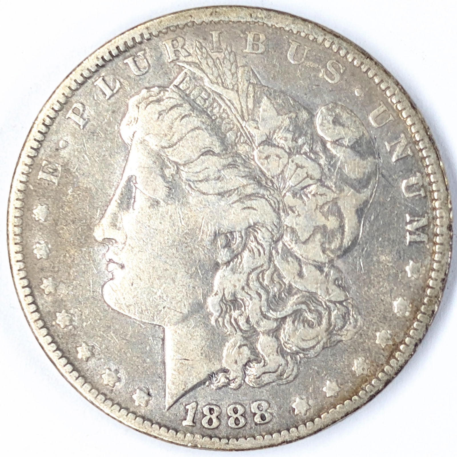 1888-O Morgan Silver Dollar: Silver
