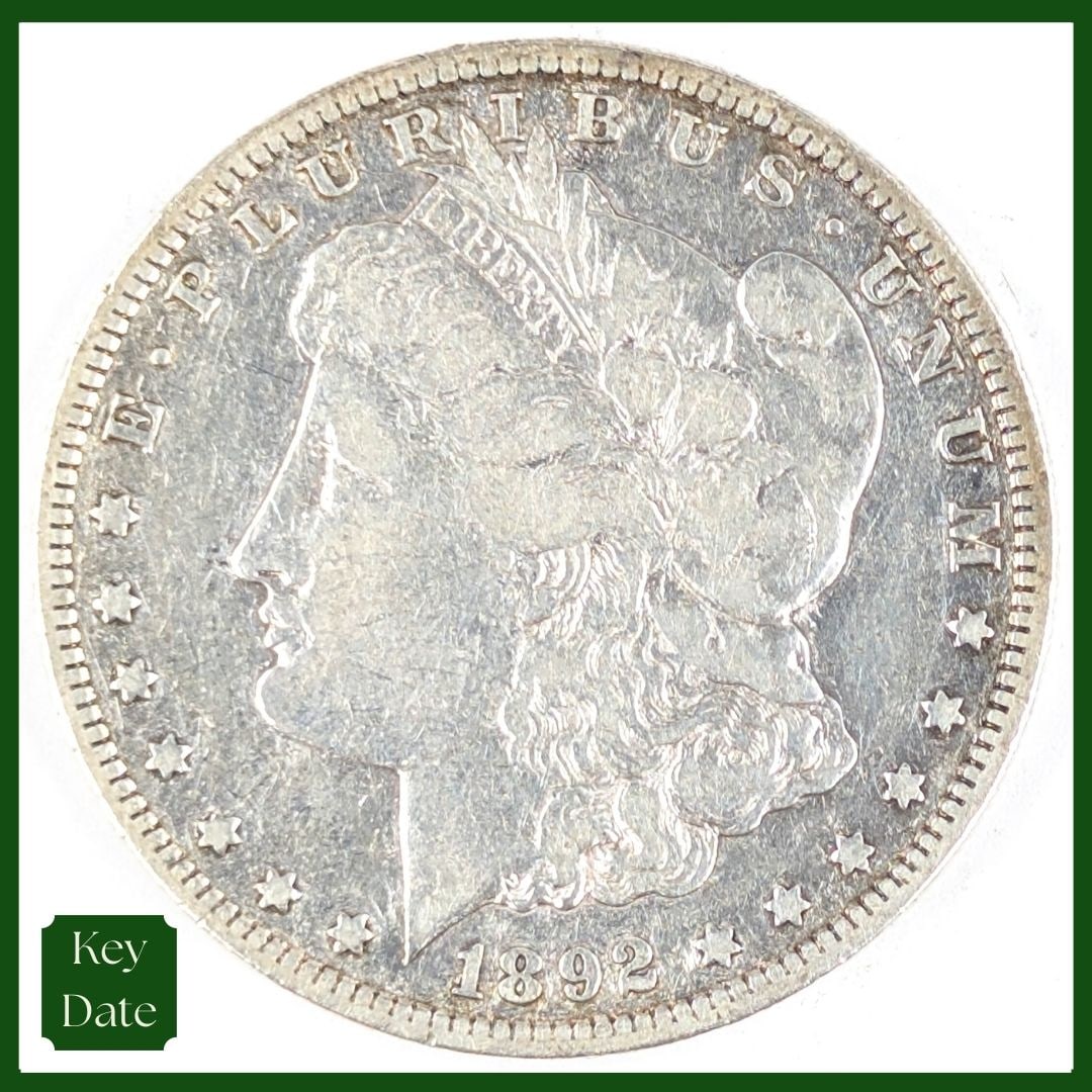 1892-S Morgan Silver Dollar - KEY DATE: Silver 
