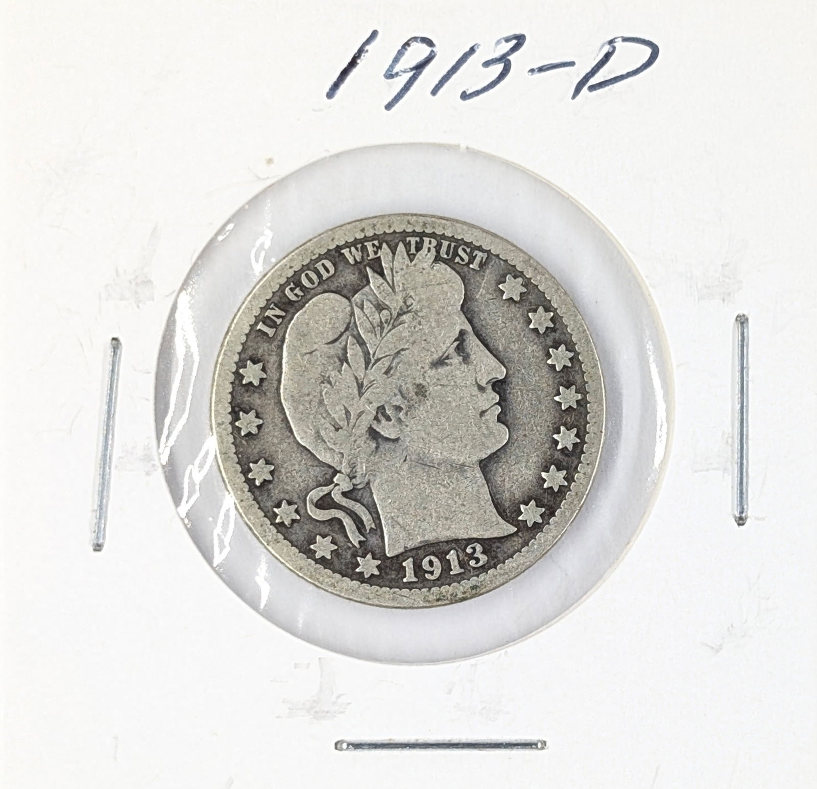 1913-D Silver Barber Quarter (1 of 2)