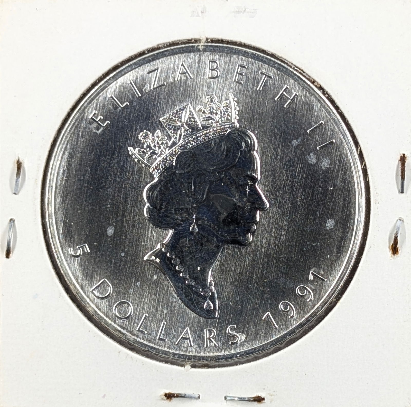 1 Ounce Fine .999 Silver Round - 1991 Canada Maple - 2