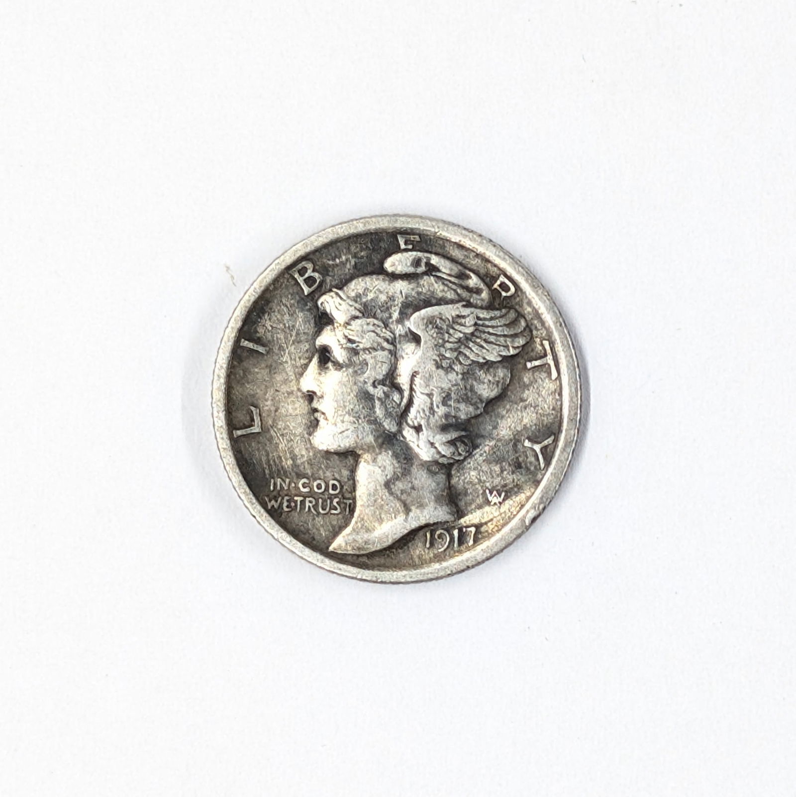 FEATURE 1917 Silver Mercury Dime - Great Condition (1 of 2)