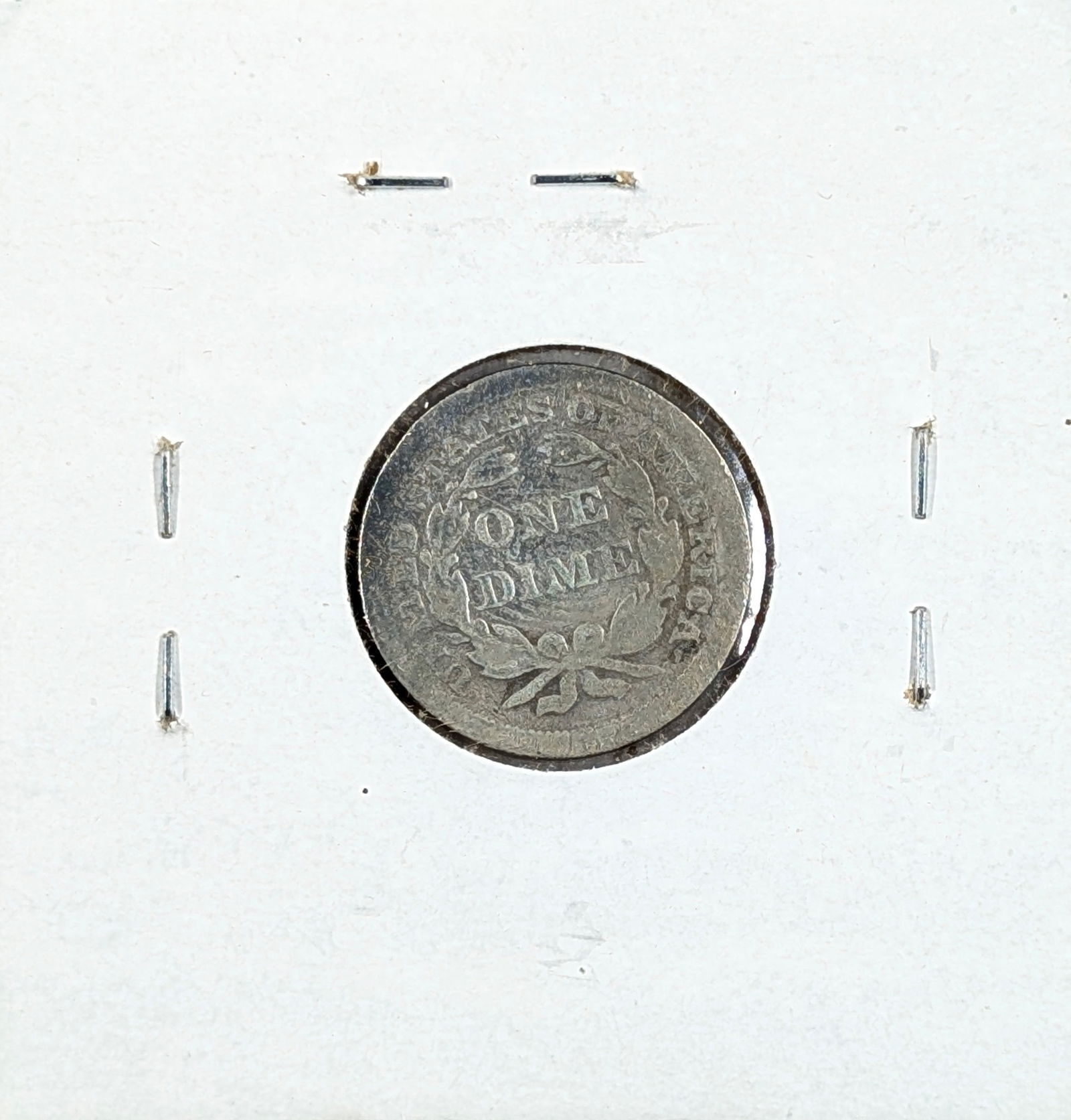 1845 Silver Seated Liberty Dime - 2