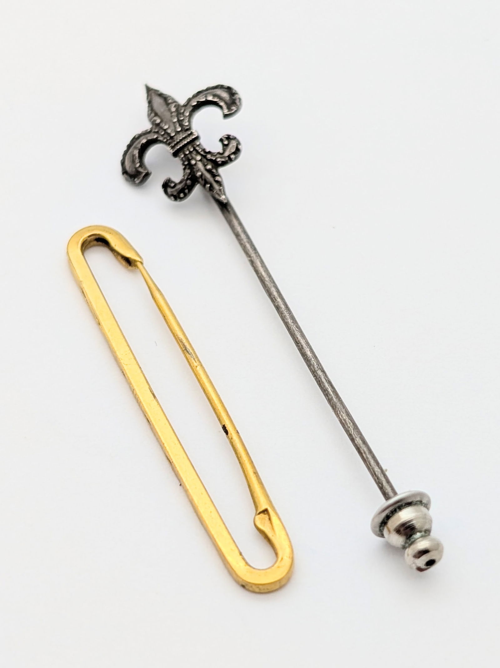 Lot of 2 Sterling Silver Ladies Stick Pins (1 of 9)