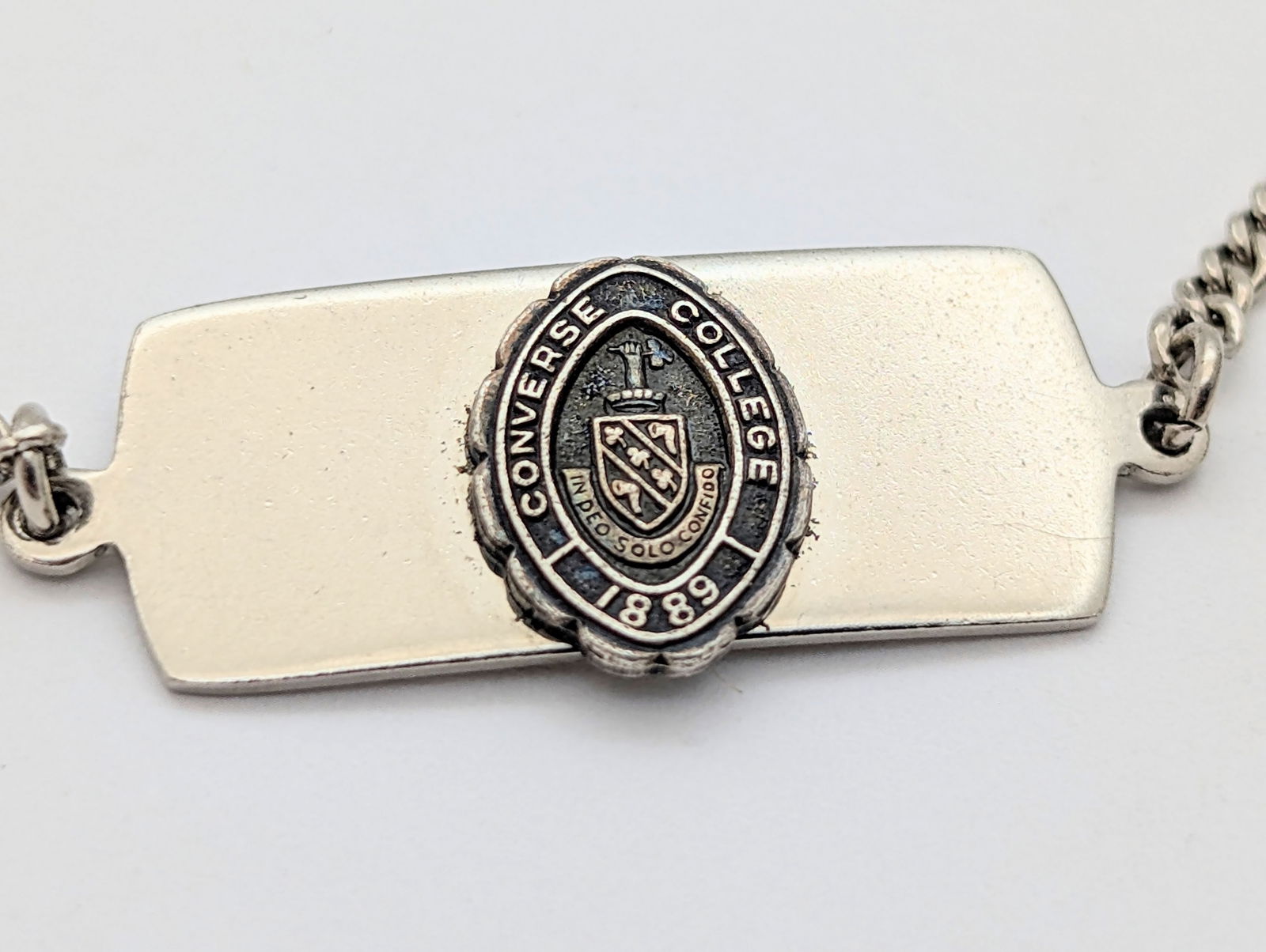 Vintage Sterling Silver "Converse College" Bracelet - 2