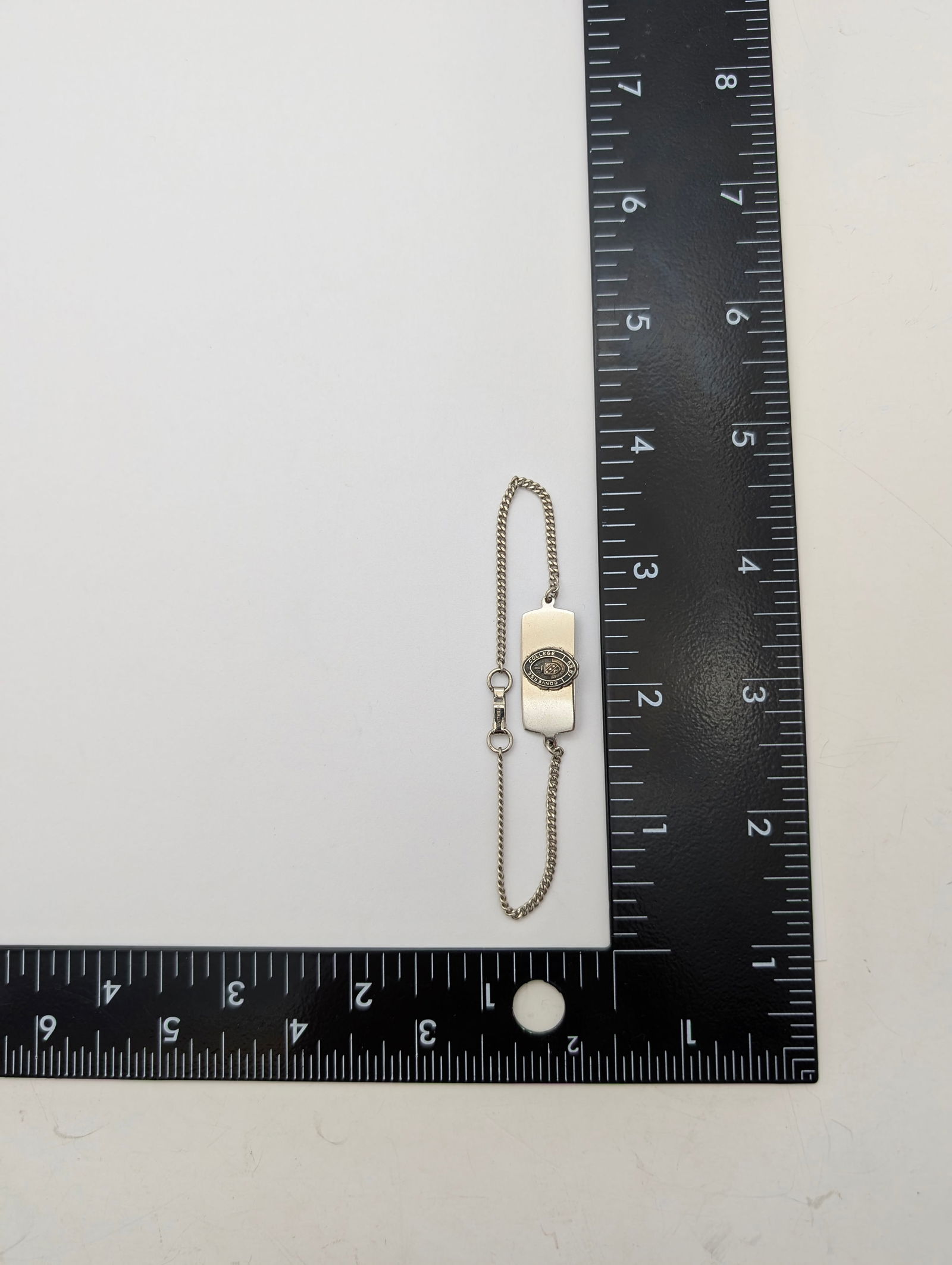 Vintage Sterling Silver "Converse College" Bracelet - 5