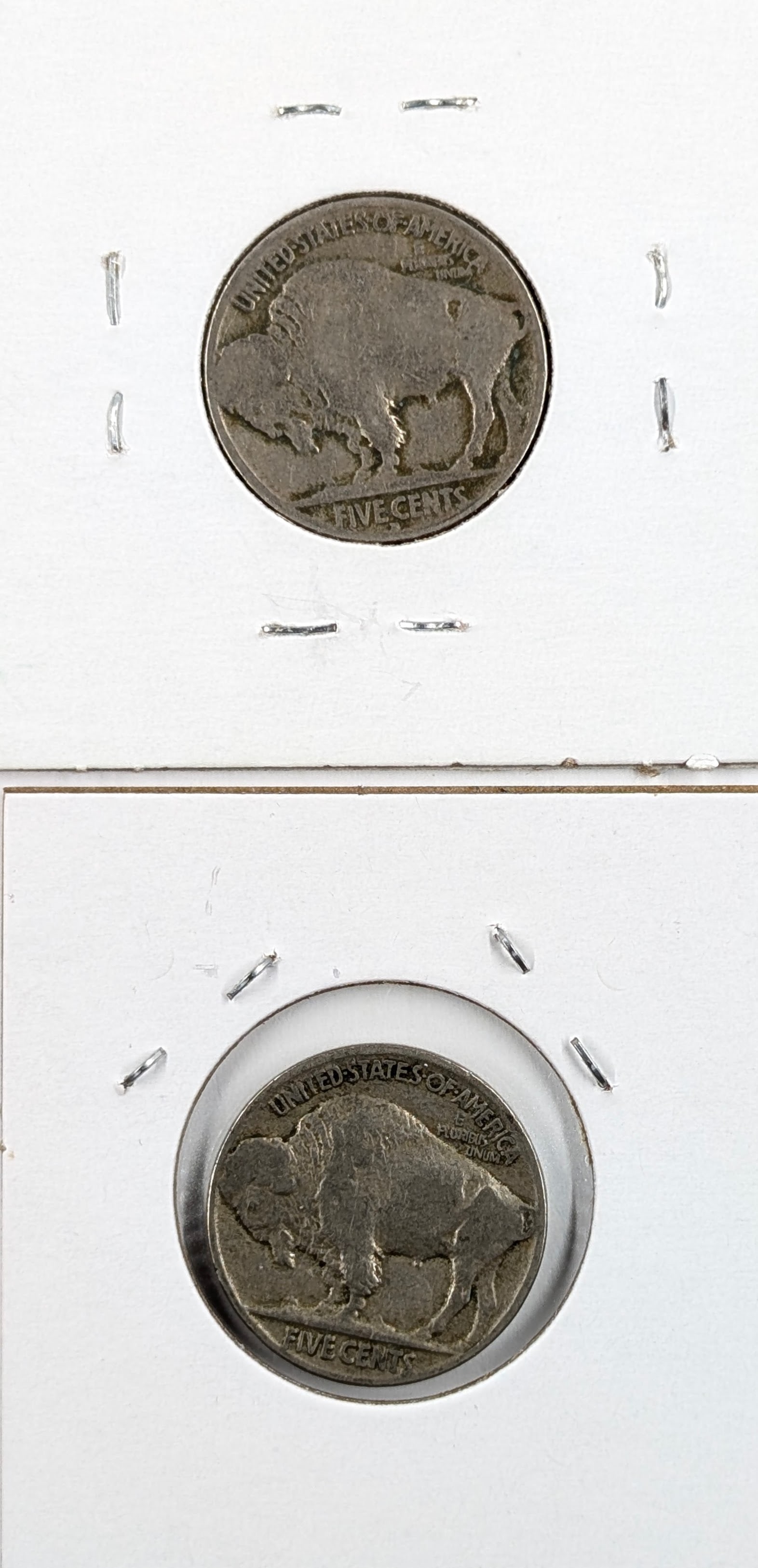 Lot of 2 Buffalo Head Nickels - 1934-D, 1935 - 2