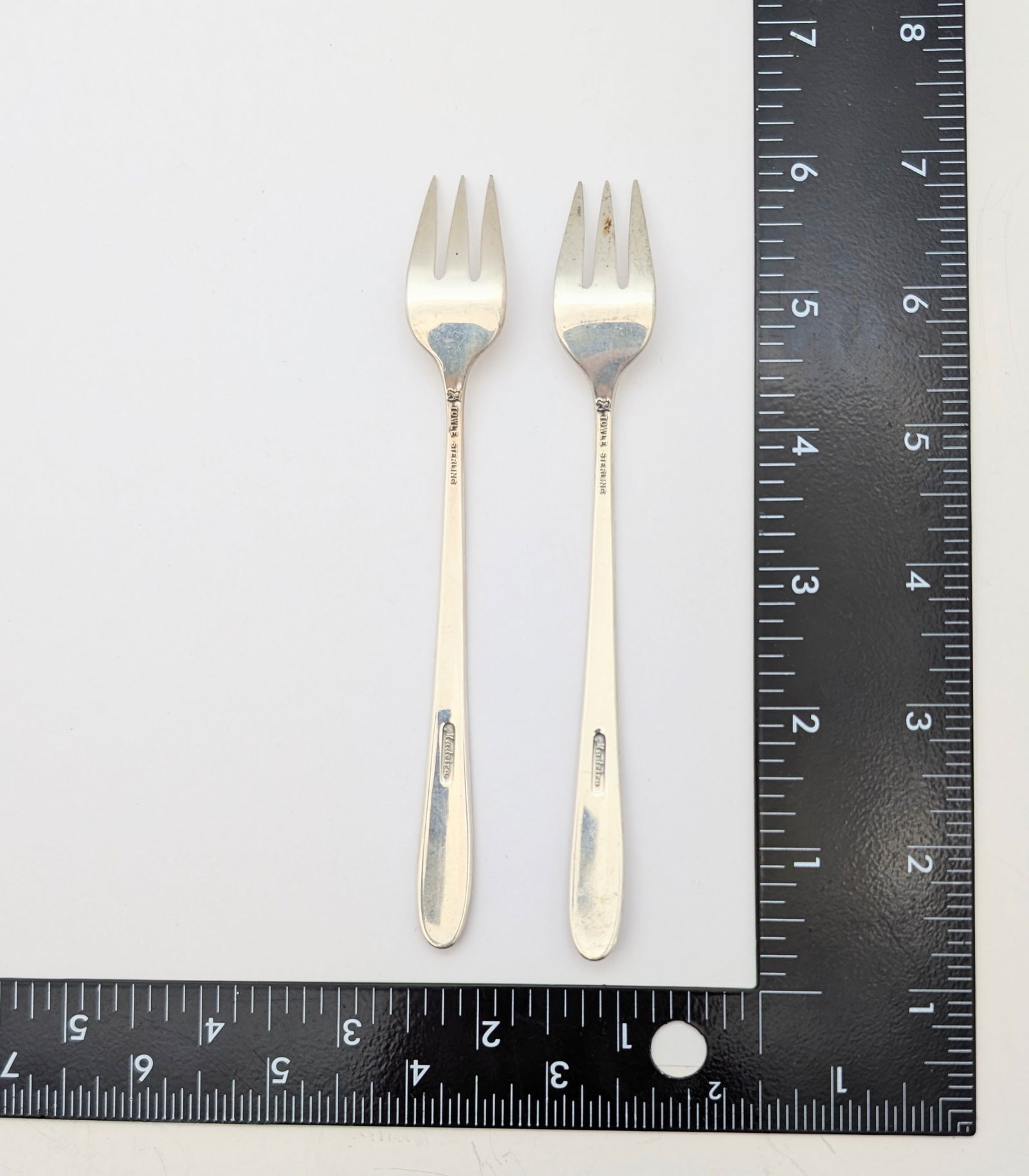 Lot of 2 Towle Madeira Sterling Silver Forks - 34.64g - 5