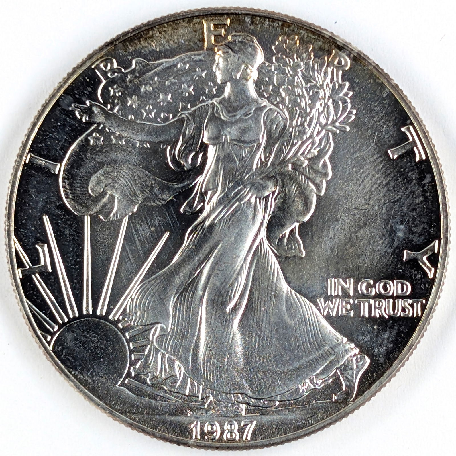 1987 American Silver Eagle Dollar (1 of 2)