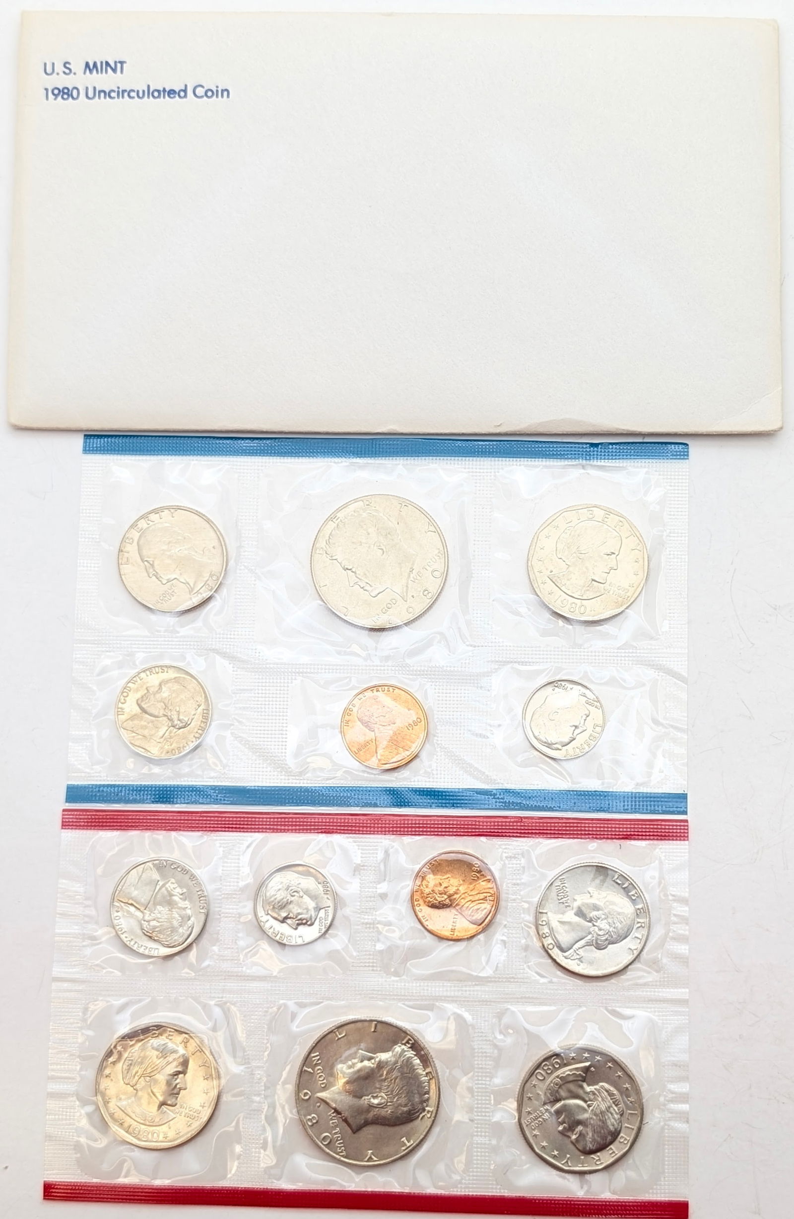 1980 US Mint Uncirculated Coin Set (1 of 2)