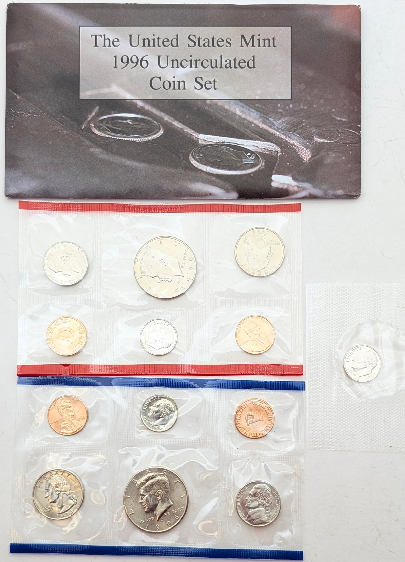 1996 US Mint Uncirculated Coin Set w/ 1996-W Dime! (1 of 3)