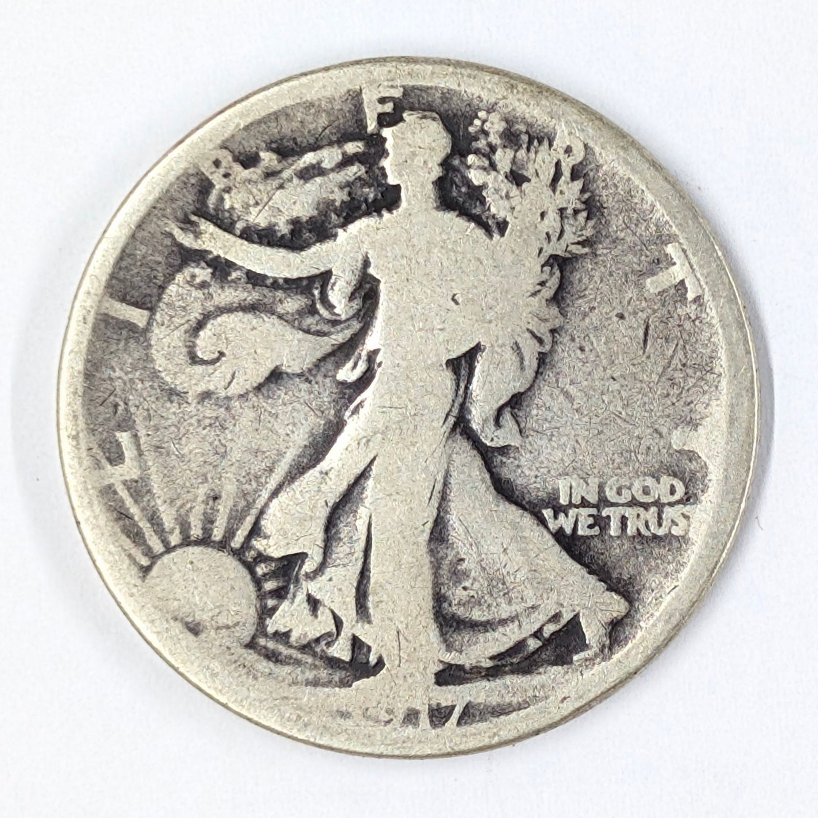 1917-S Silver Walking Liberty Half Dollar - Semi-Key: Silver