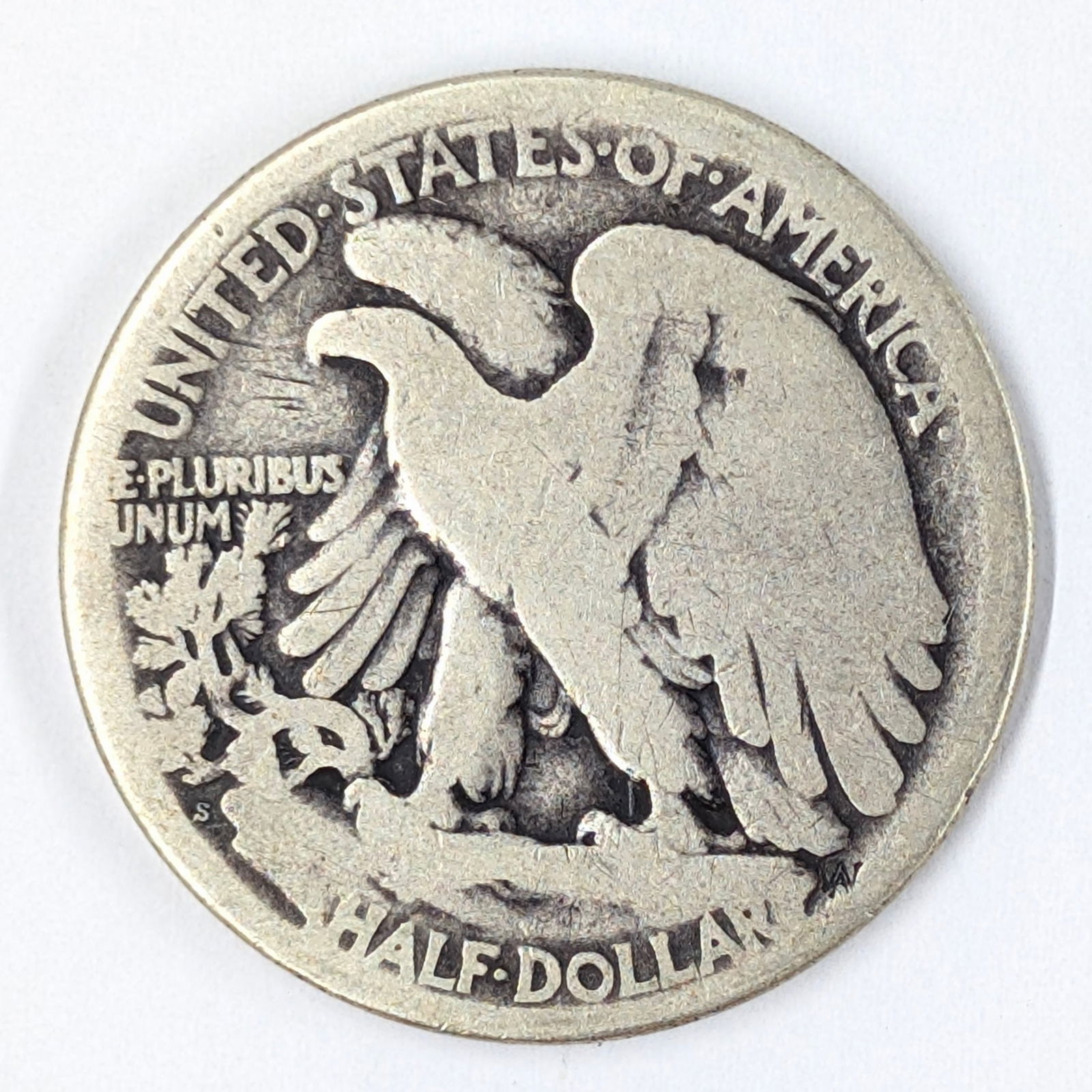 1917-S Silver Walking Liberty Half Dollar - Semi-Key - 2