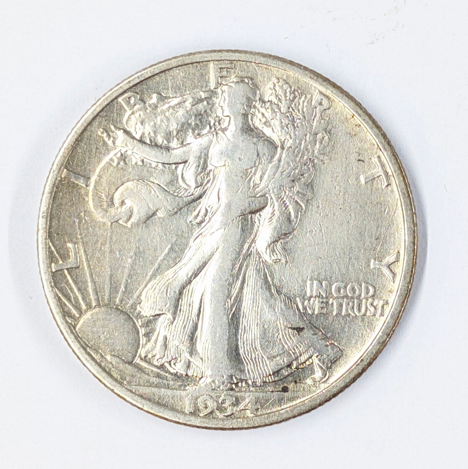 1934 Silver Walking Liberty Half Dollar: Silver