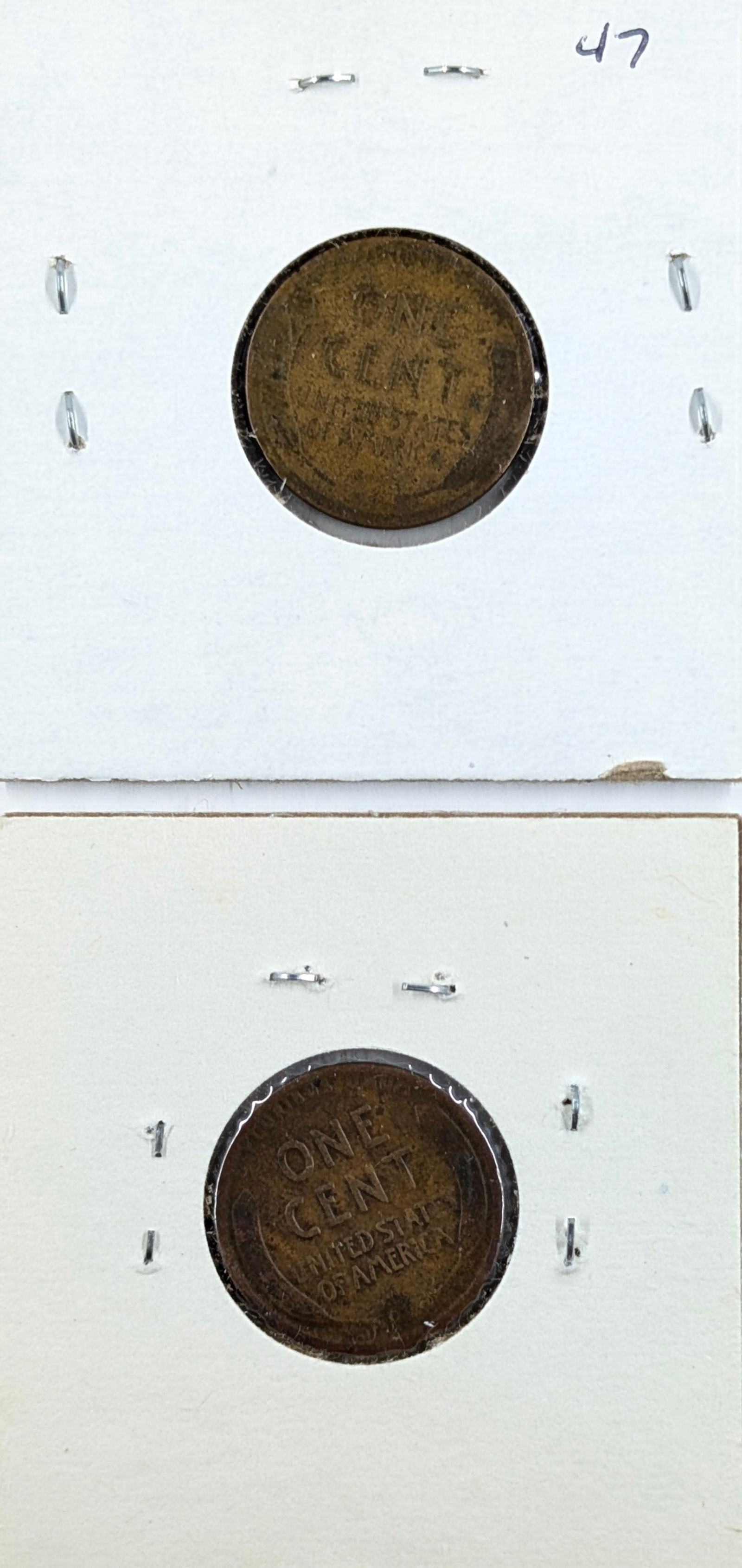 Lot of 2 Wheat Cents - 1916-D, 1917-D - 2