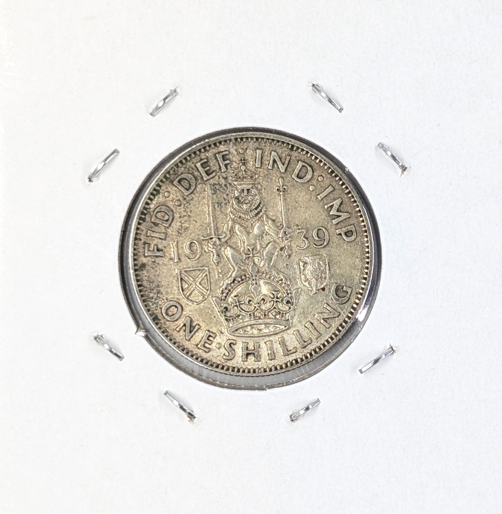 1939 Silver Great Britain 1 Shilling - 2