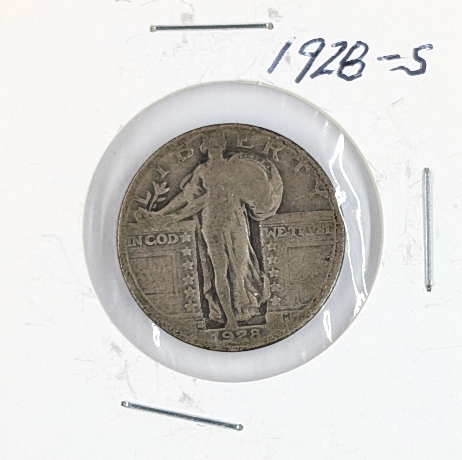 1928-S Silver Standing Liberty Quarter: Silver 