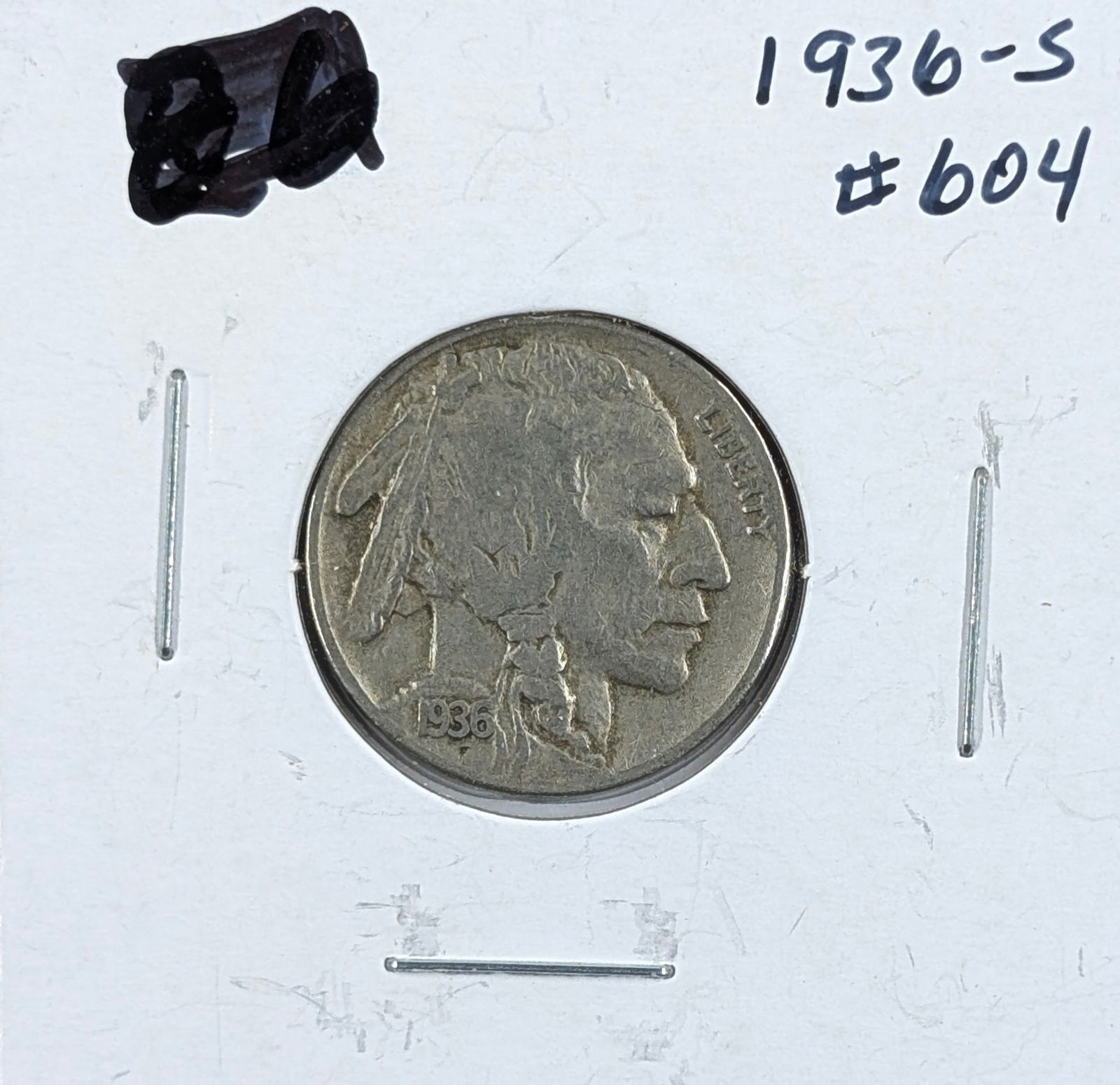 1936-S Buffalo Head Nickel: Coin