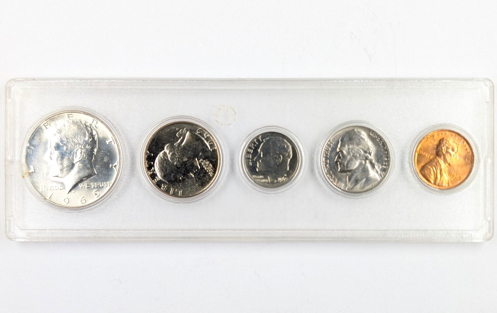 1969 Proof Set w/ Silver JFK Half: 40% Silver 