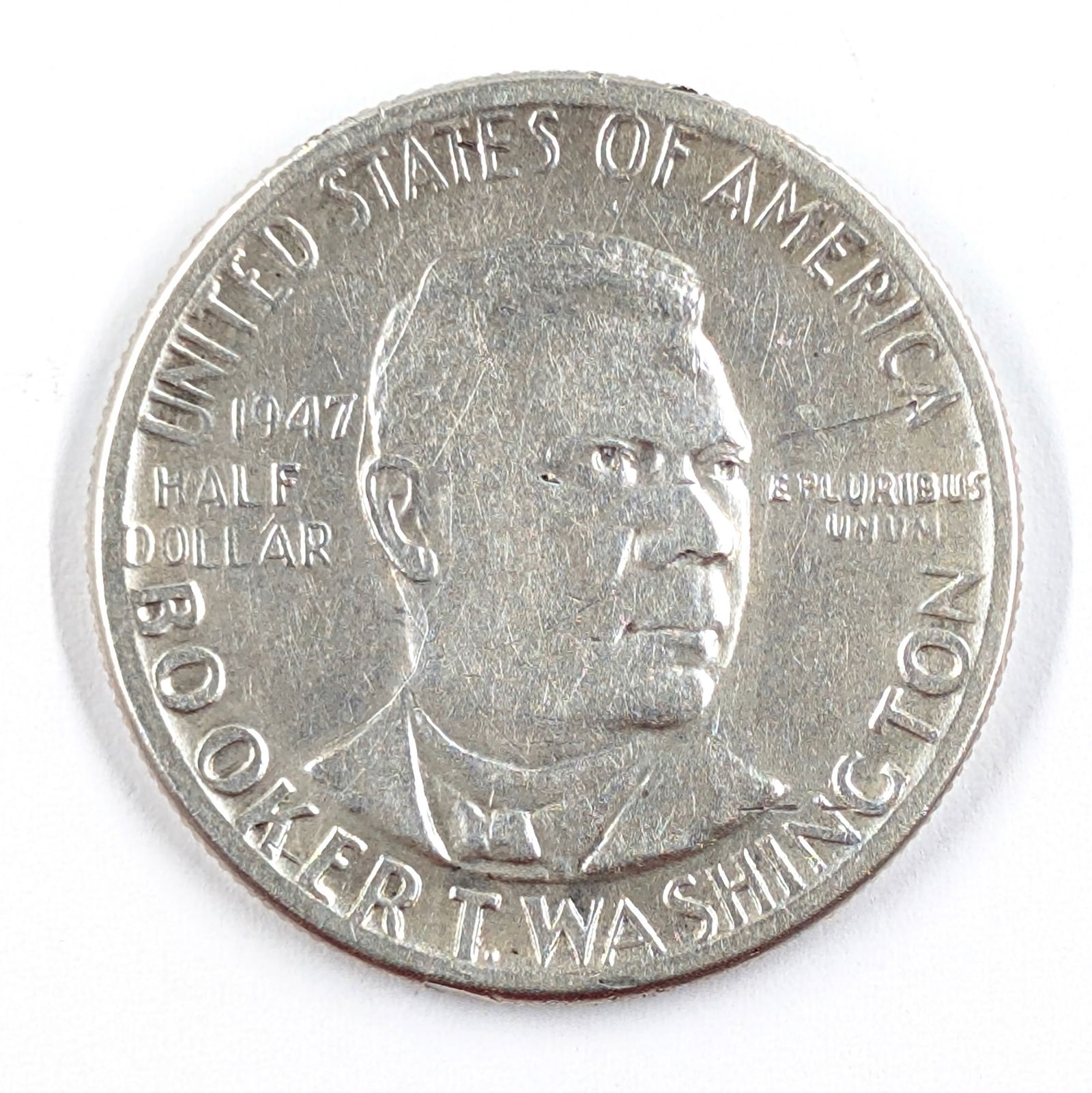 1947 Silver Booker T Washington Half Dollar - Uncirculated: Silver