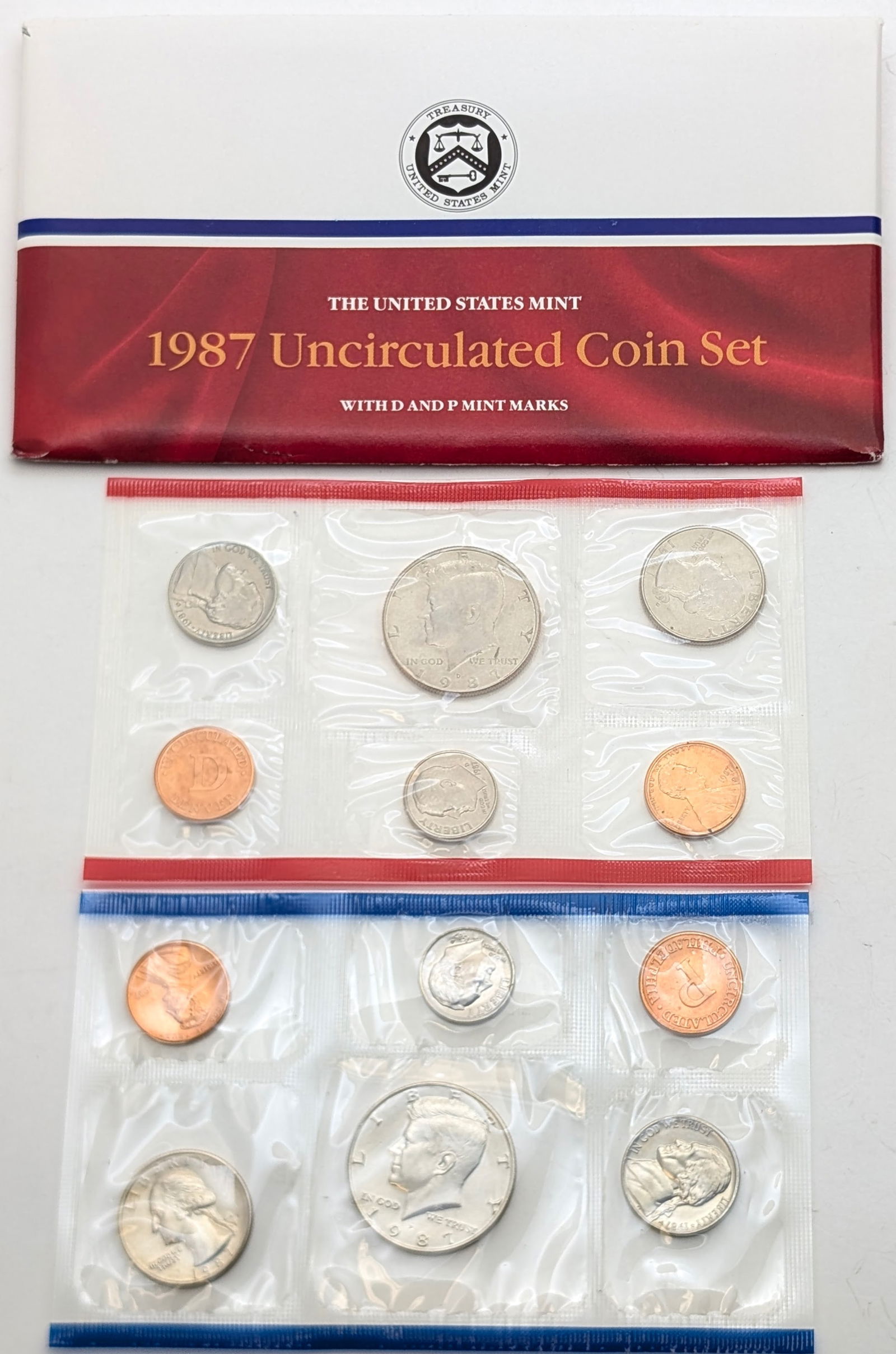 1987 US Mint Uncirculated Coin Set (1 of 2)