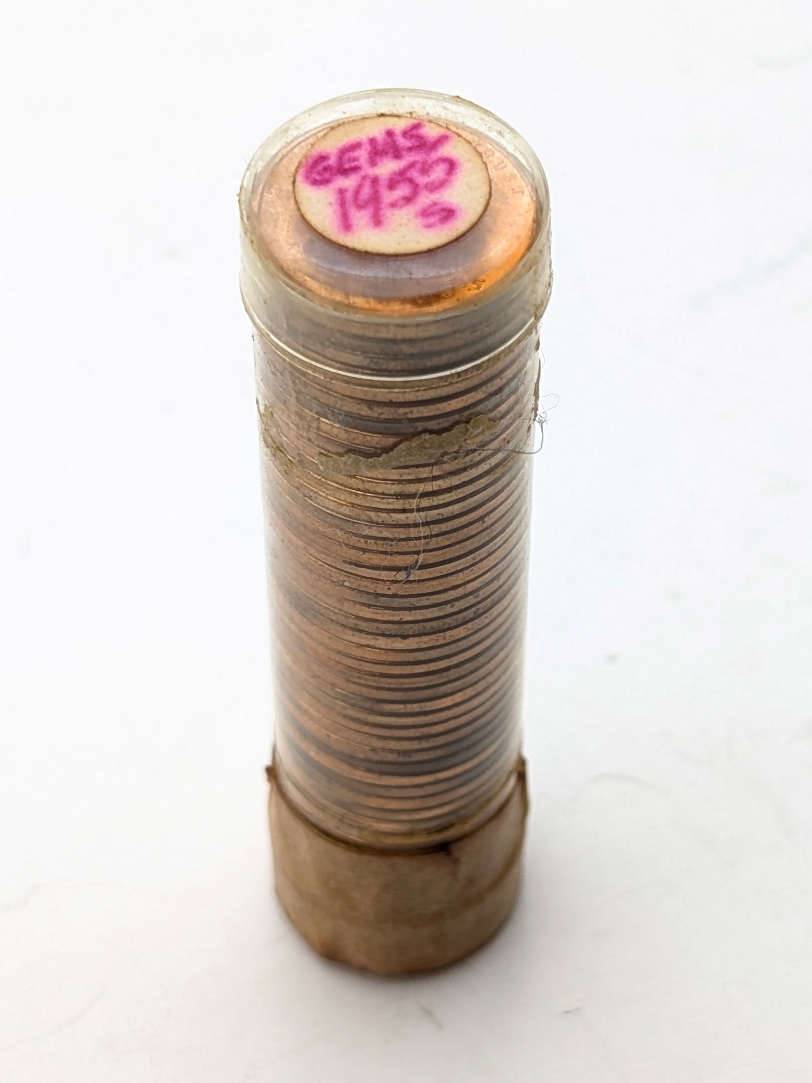 Tube of 50 - 1955-S Wheat Cents - BU (1 of 3)