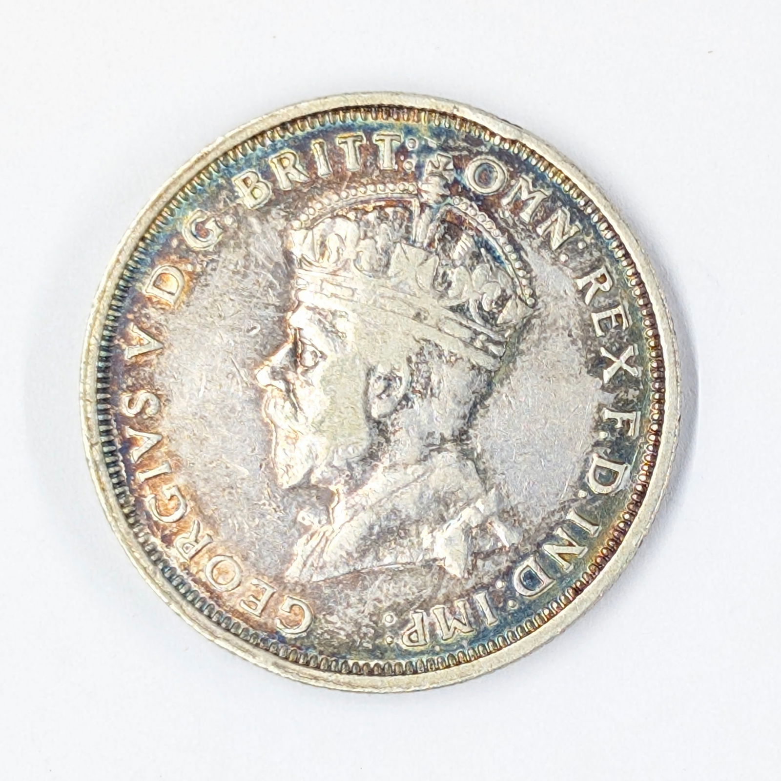 1927 Silver Australia 1 Florin - VF, Toned (1 of 2)