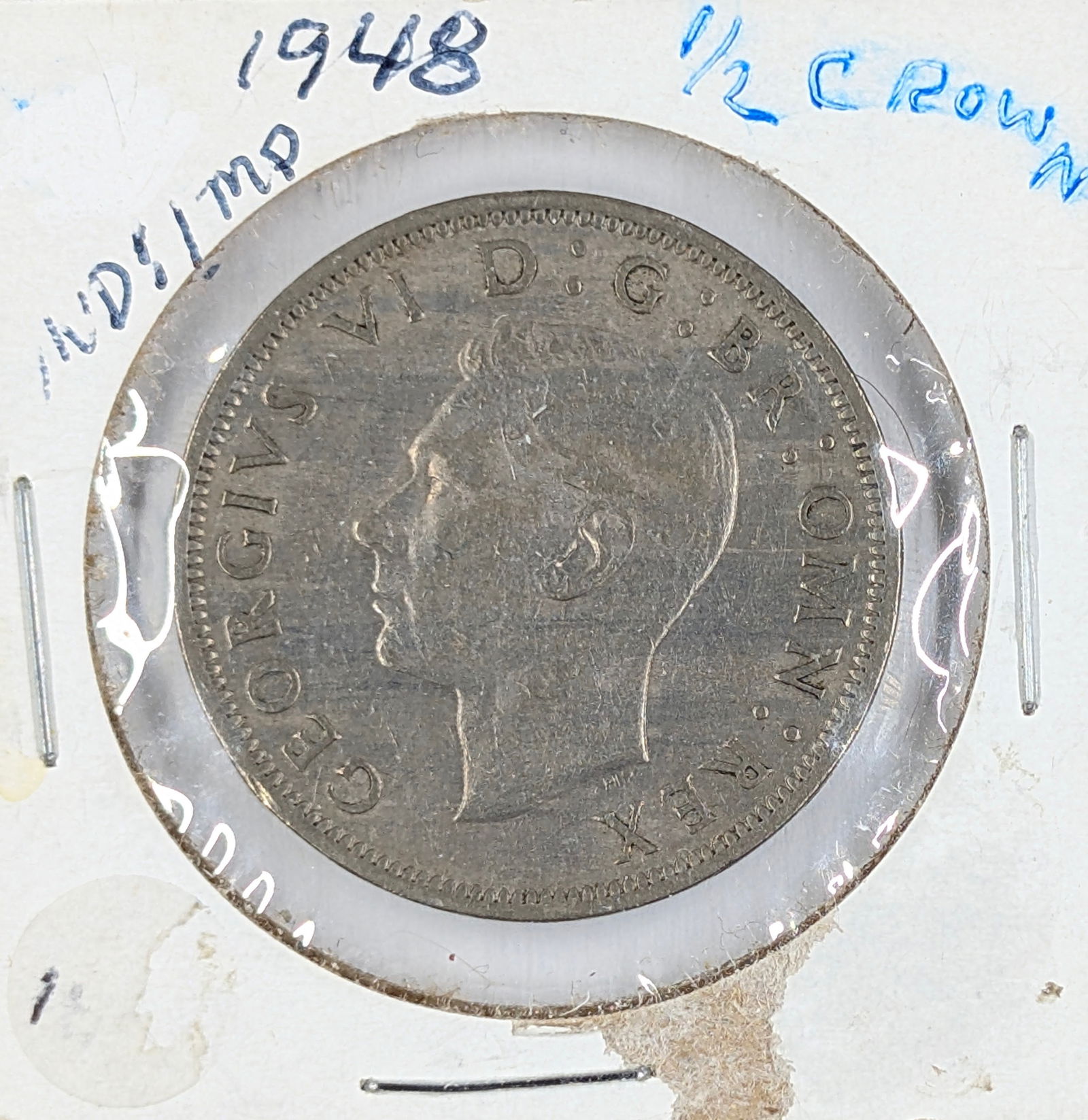 1948 Great Britain 1/2 Crown: Coin 