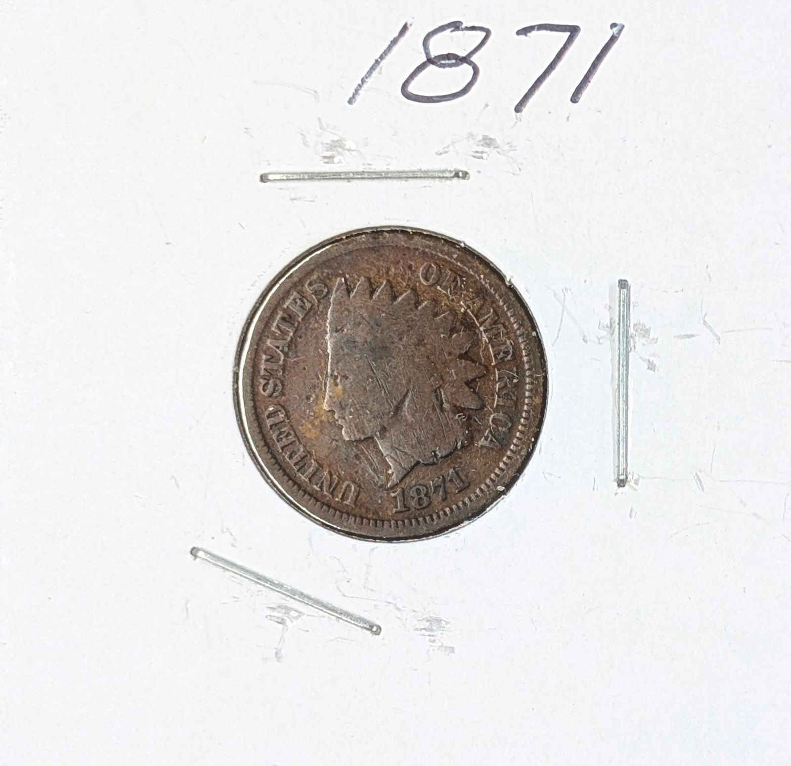 1871 Indian Head Cent: Coin 