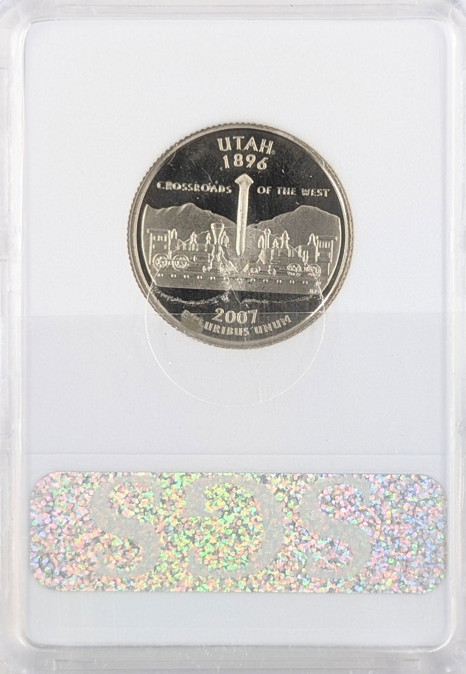 SGS 2007-S PR70 CAM Utah State Quarter - 2