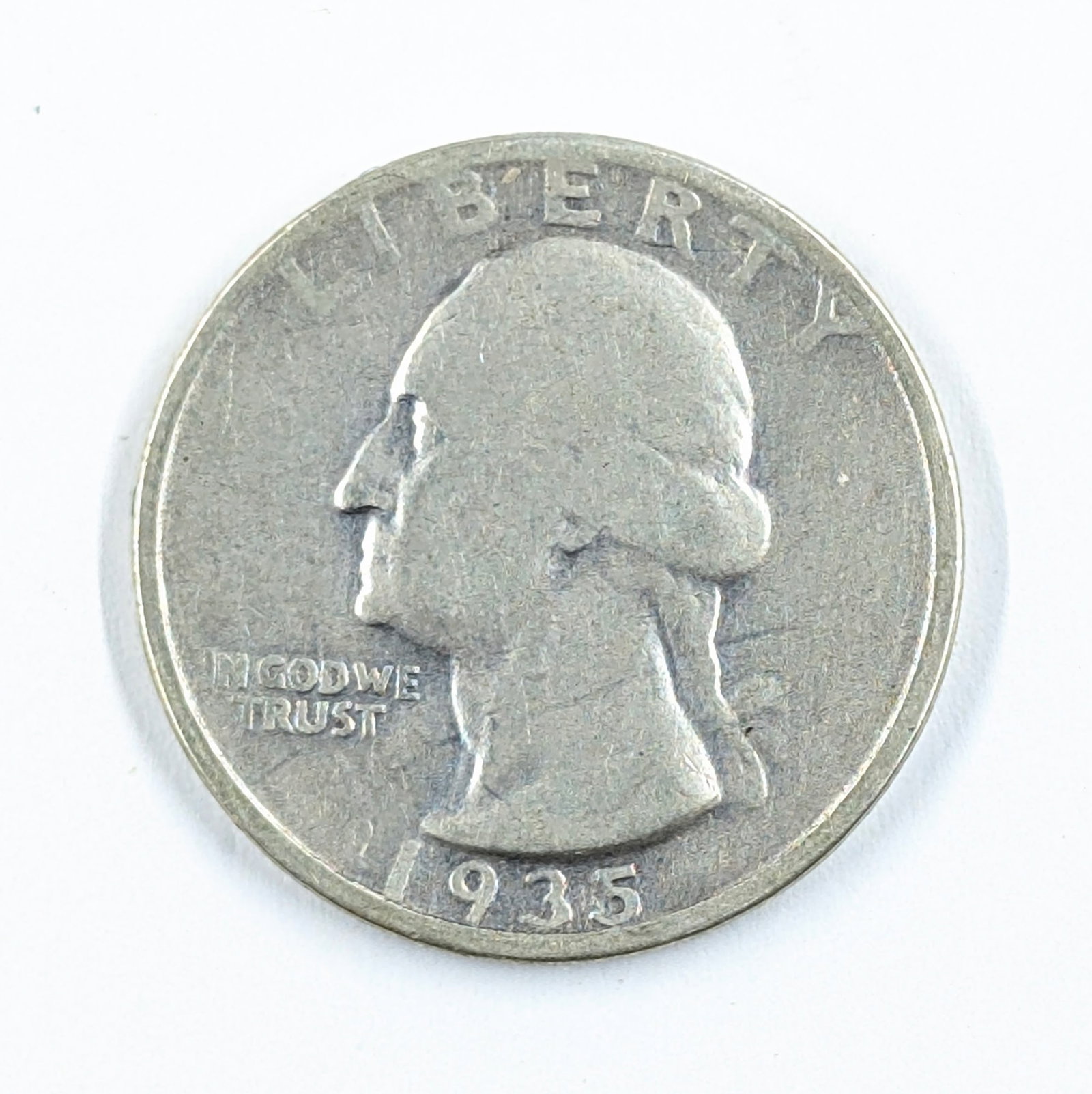 1935 Silver Washington Quarter: Silver