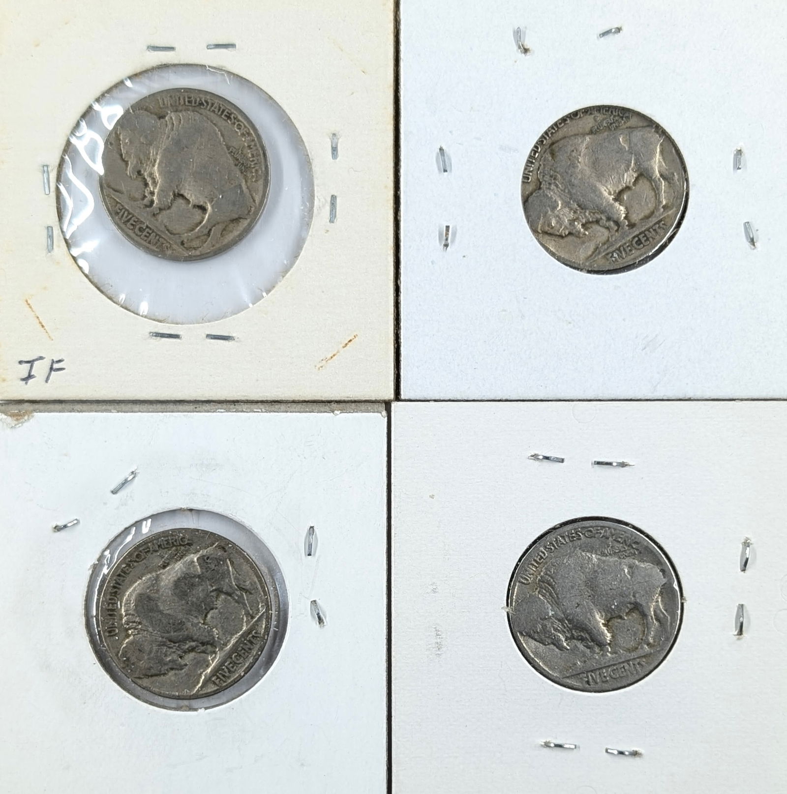 Lot of 4 Buffalo Head Nickels - 1926-1929 - 2