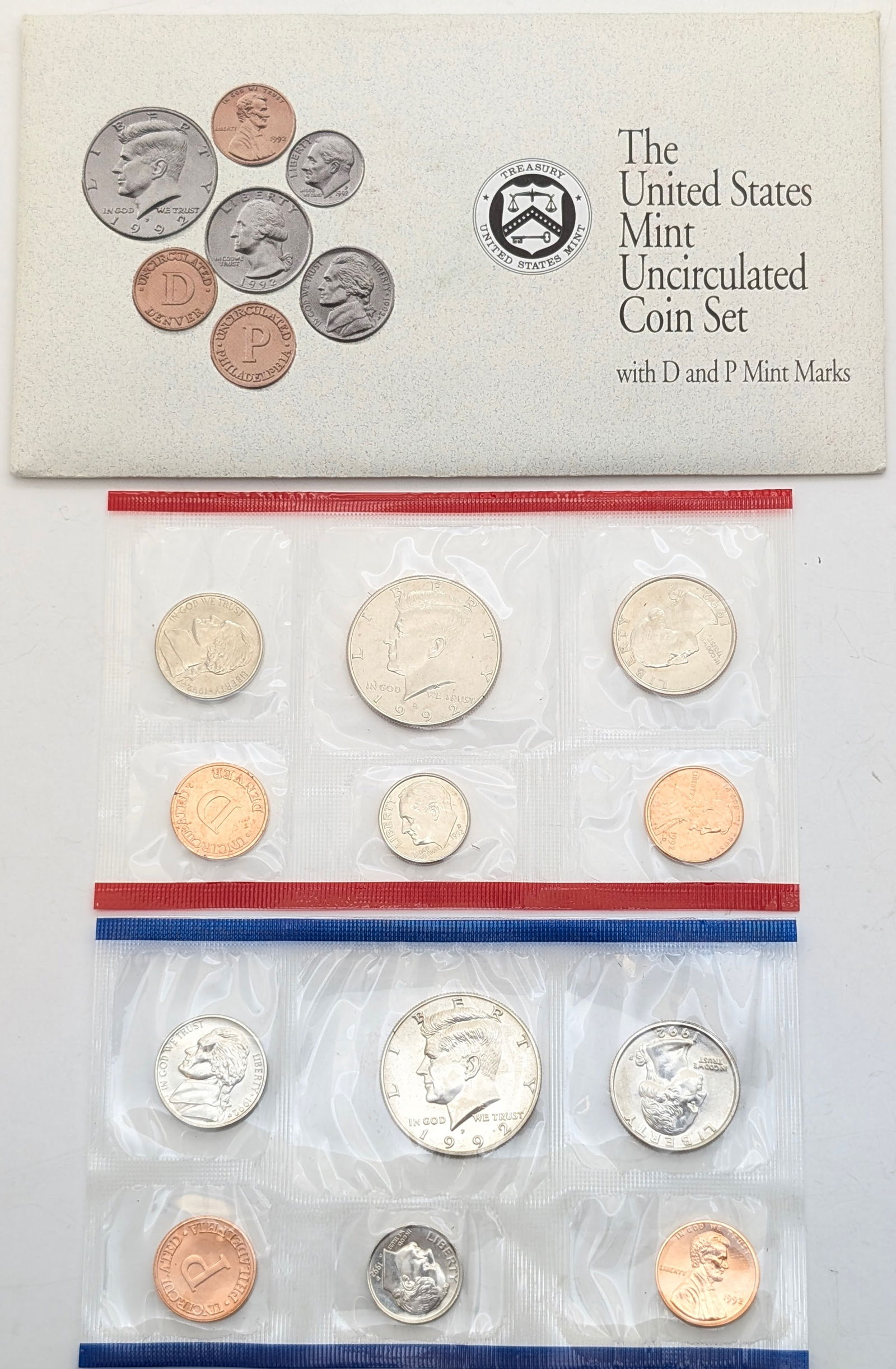 1992 US Mint Uncirculated Coin Set (1 of 2)