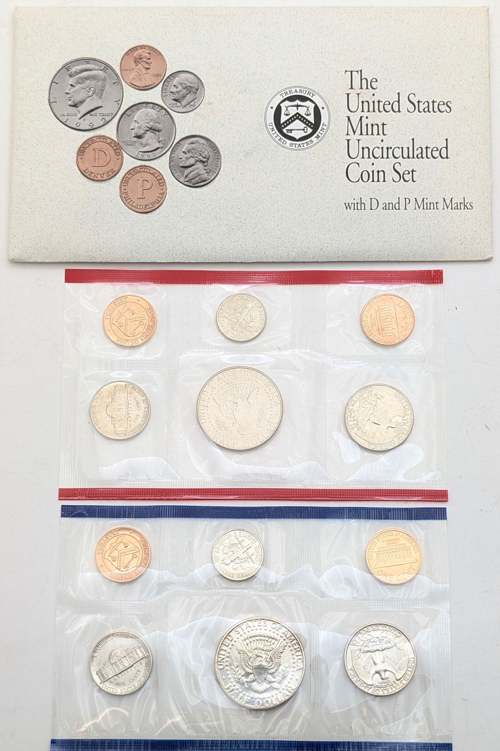 1992 US Mint Uncirculated Coin Set - 2
