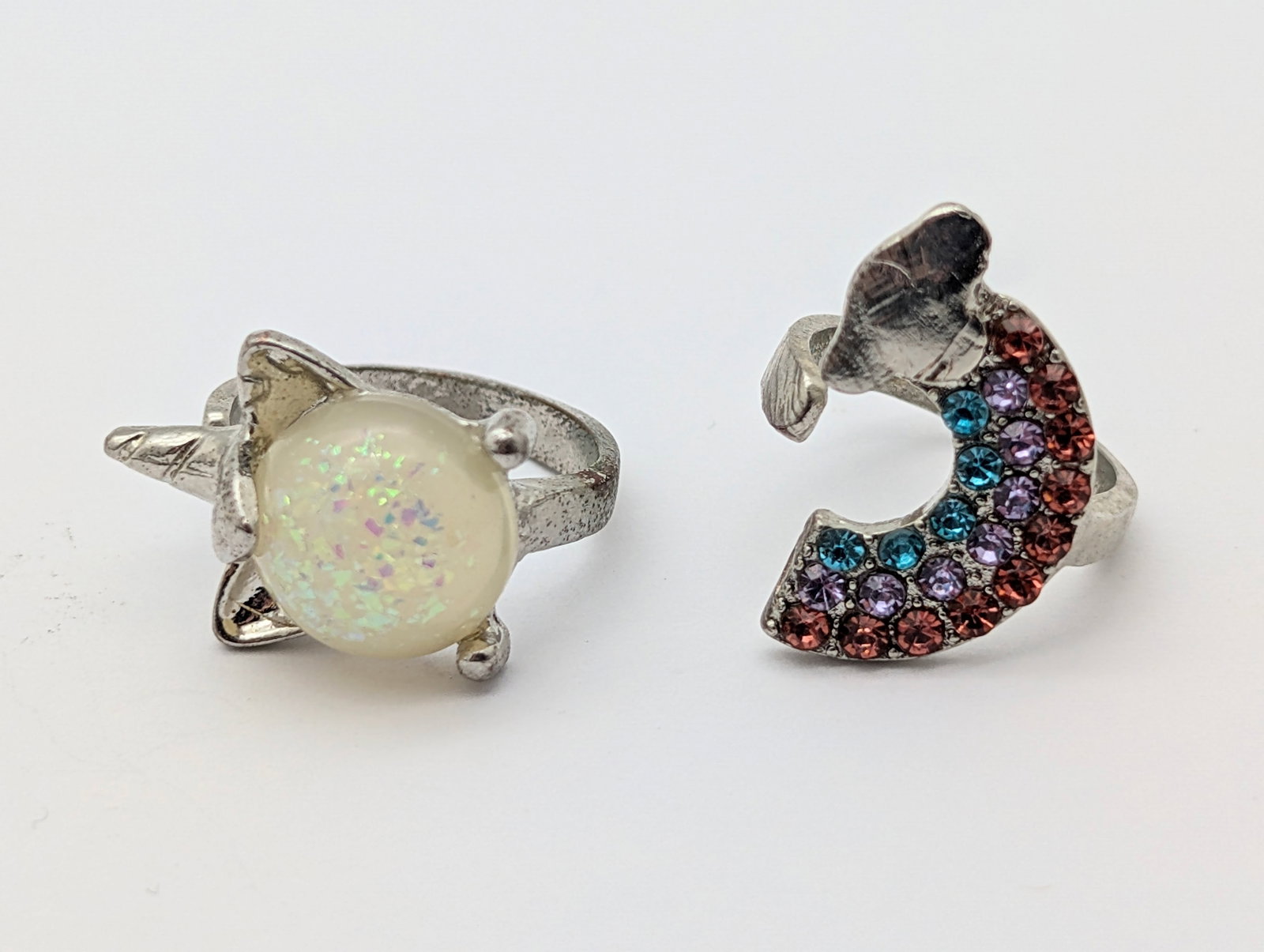 Lot of 6 Costume Ladies Rings- Cocktail - 5