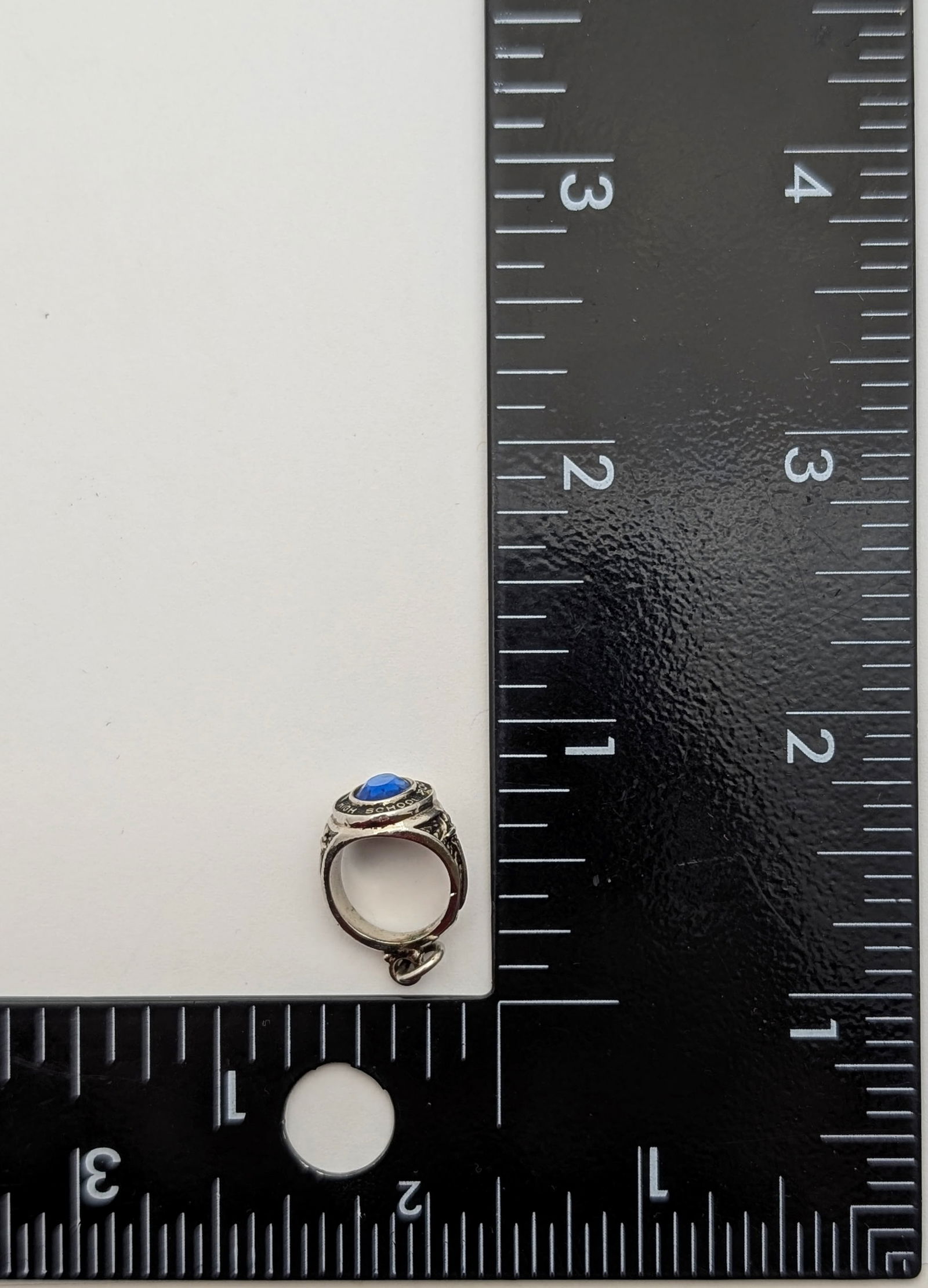 Sterling Silver High School Ring Charm/Pendant - 5