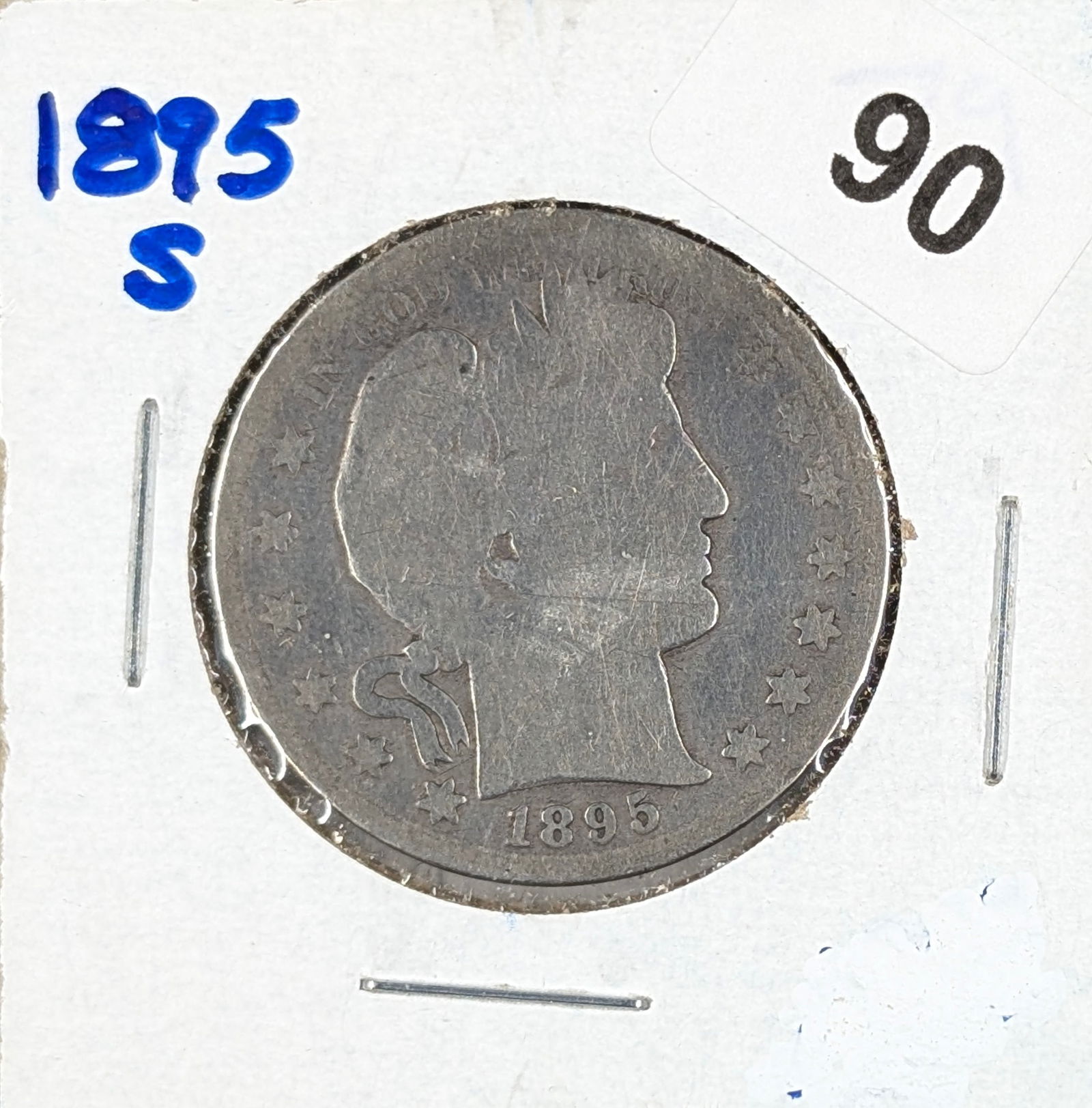 1895-S Silver Barber Half Dollar: Silver 