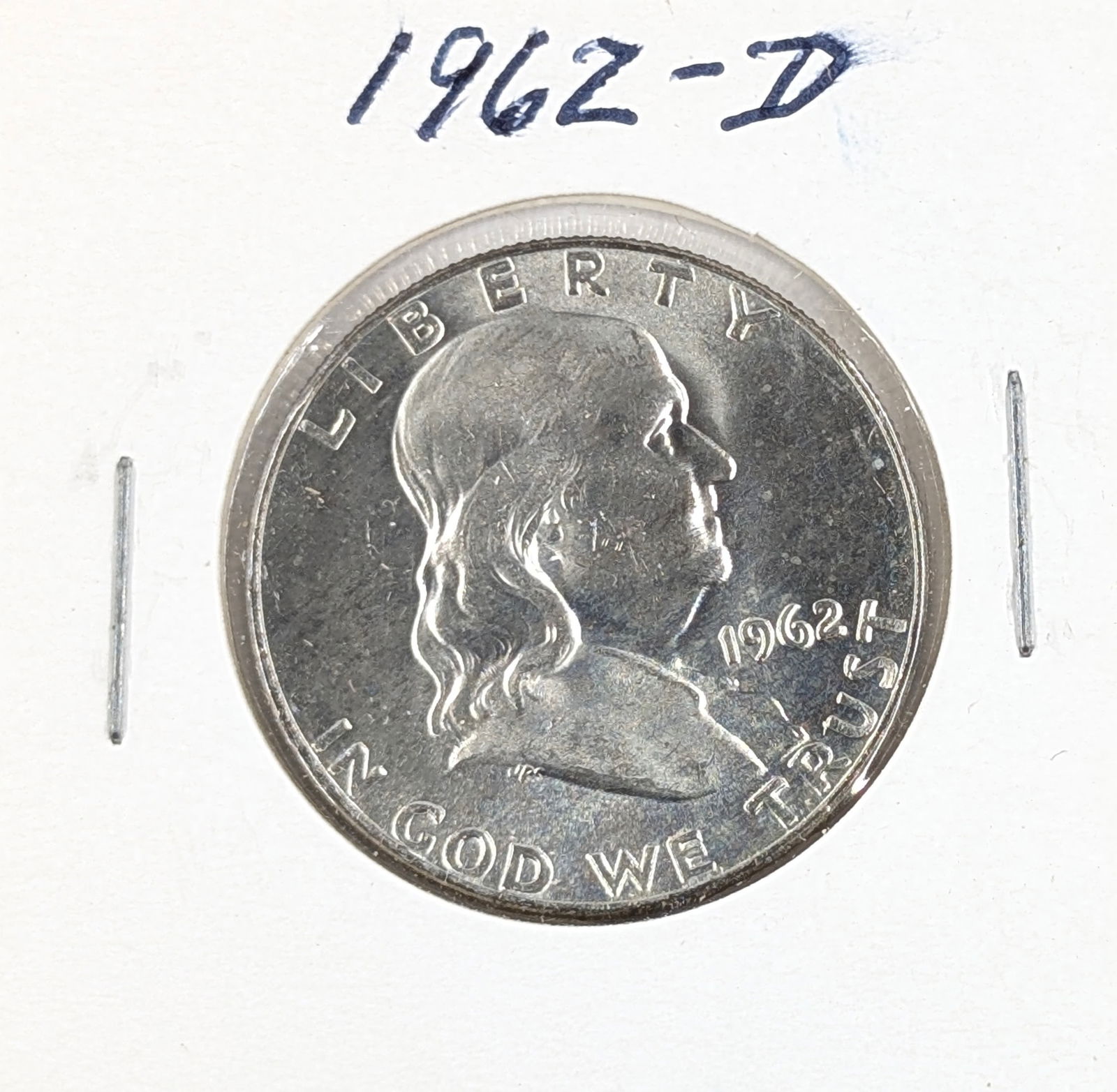 1962-D Silver Franklin Half Dollar - BU: Silver 