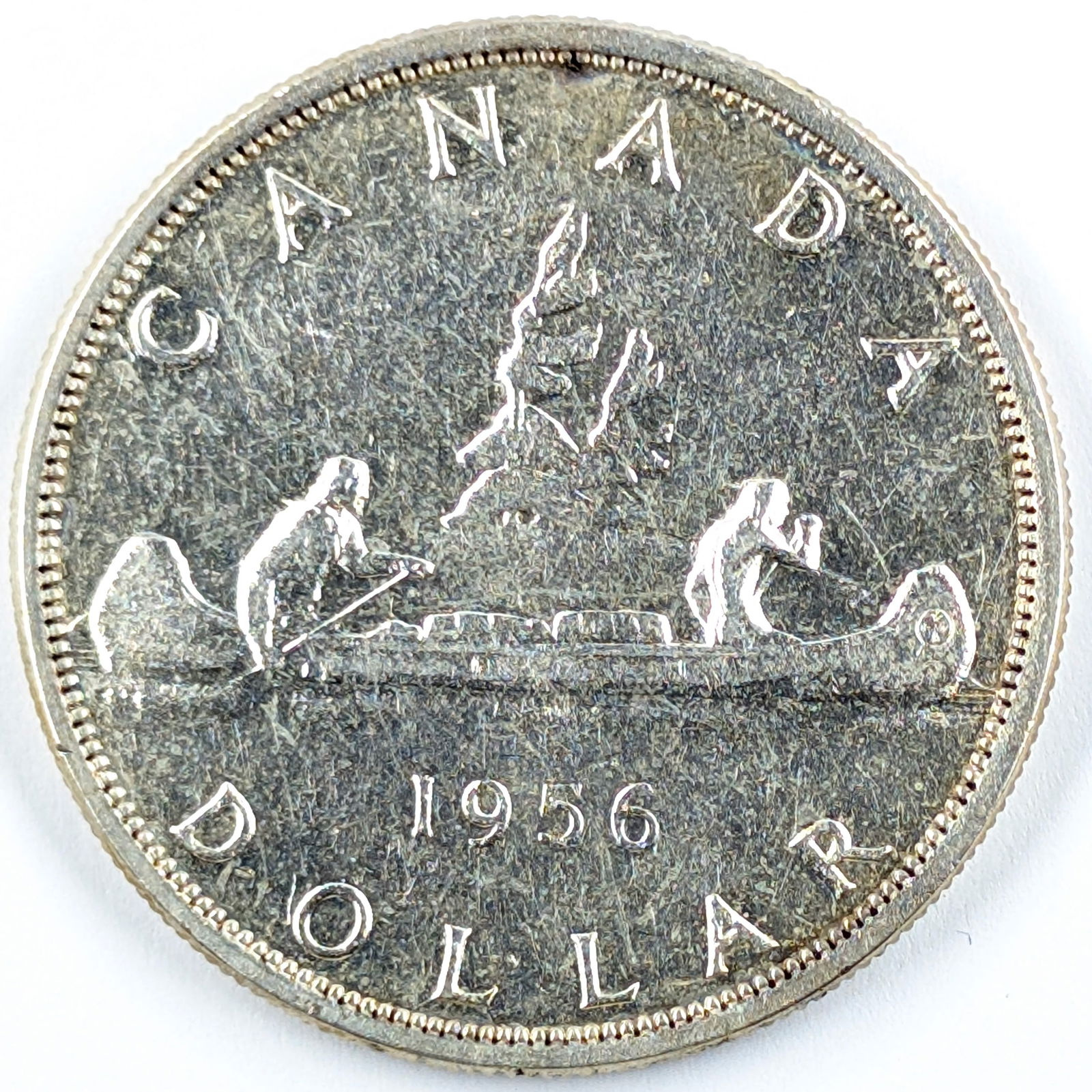 1956 Canada Silver $1 - BU: 80% Silver 