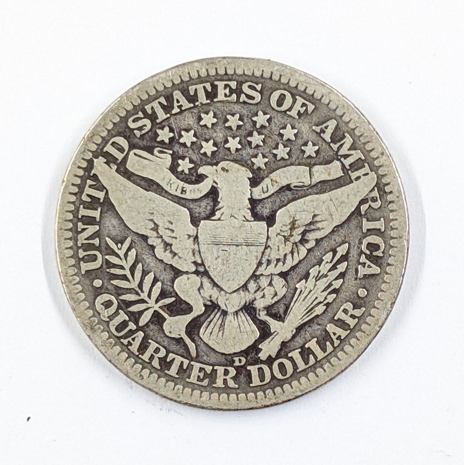 1911-D Silver Barber Quarter - KEY DATE - 2