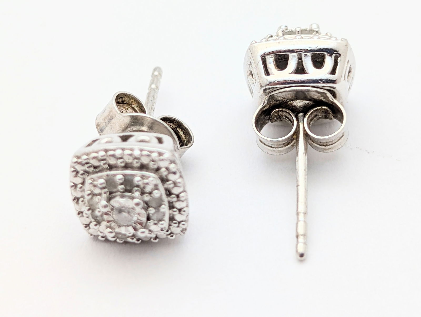 Lot of 3 Sterling Silver Ladies Stud Earrings - Colors for every occasion - 2