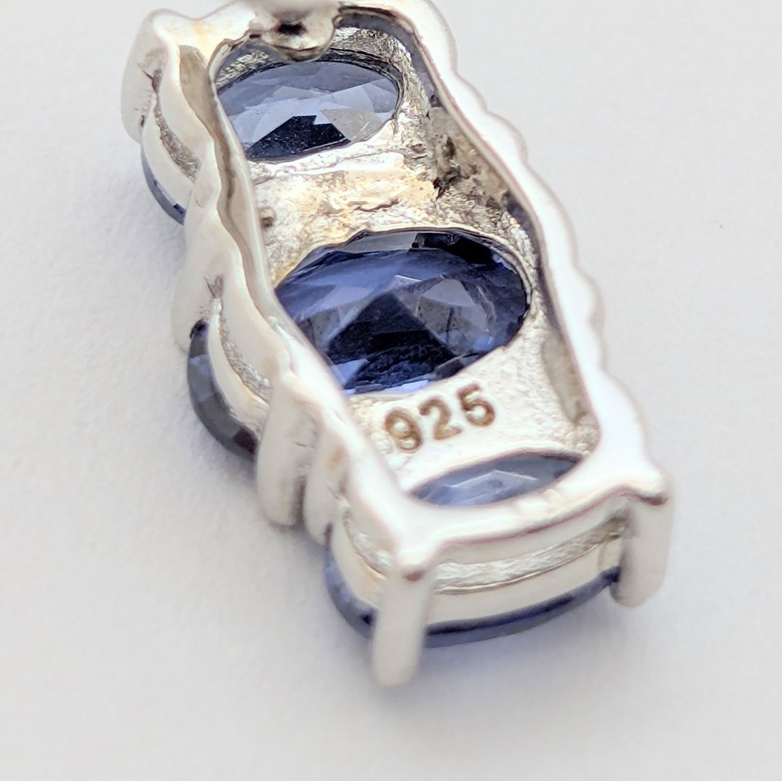 Lot of 3 Sterling Silver Ladies Stud Earrings - Colors for every occasion - 9