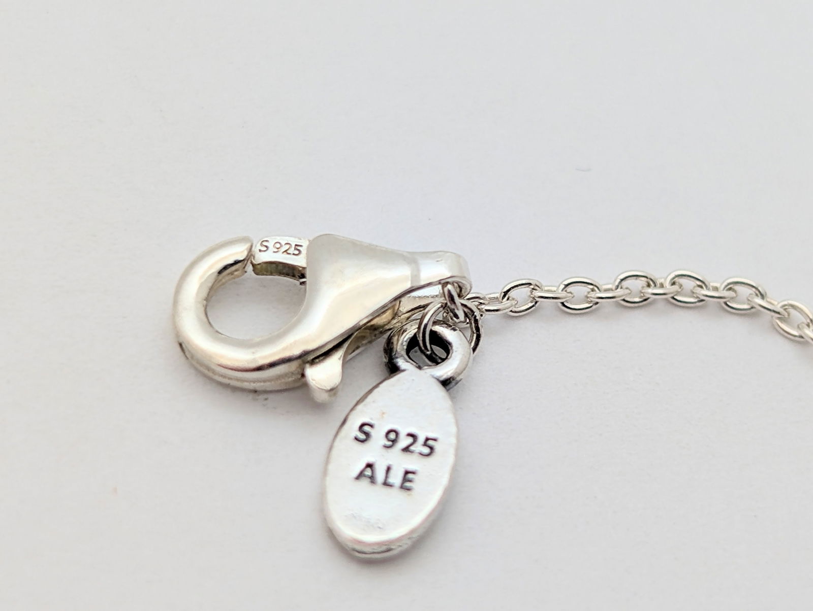 Sterling Silver Purple Circle Pendant Ladies Necklace - Pandora brand Chain - 5