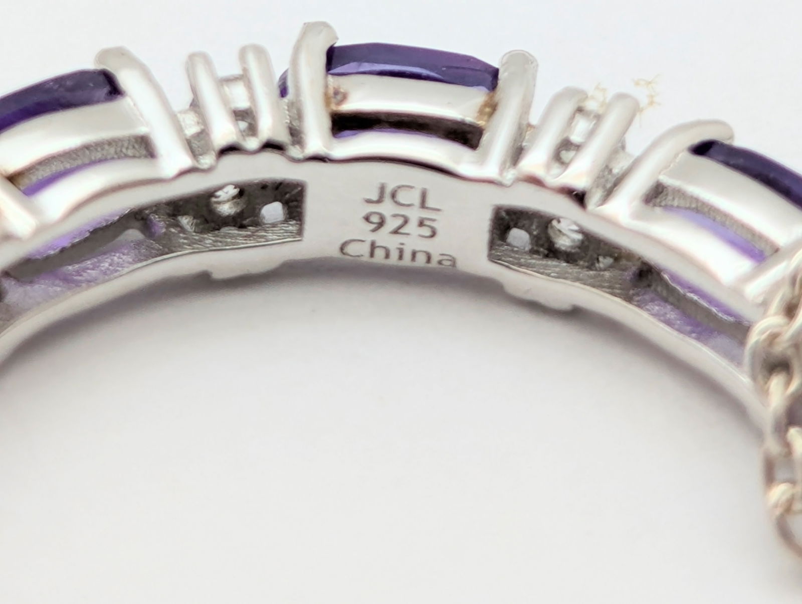 Sterling Silver Purple Circle Pendant Ladies Necklace - Pandora brand Chain - 6