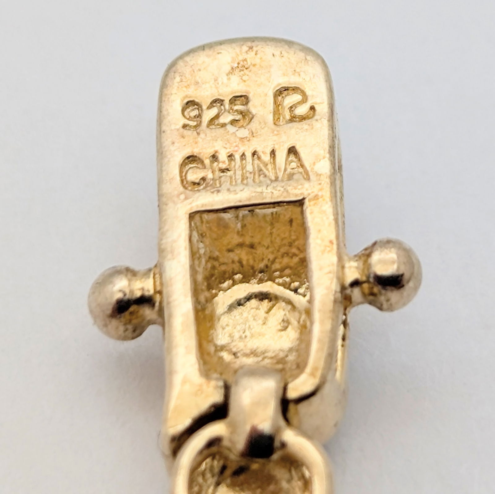 Sterling Silver Gold tone Heart Ladies Tennis Bracelet - 4