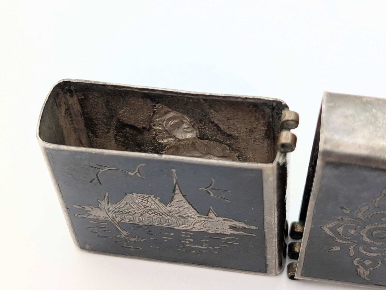 Vintage Siam Sterling Silver Lighter Case - 28g - 3
